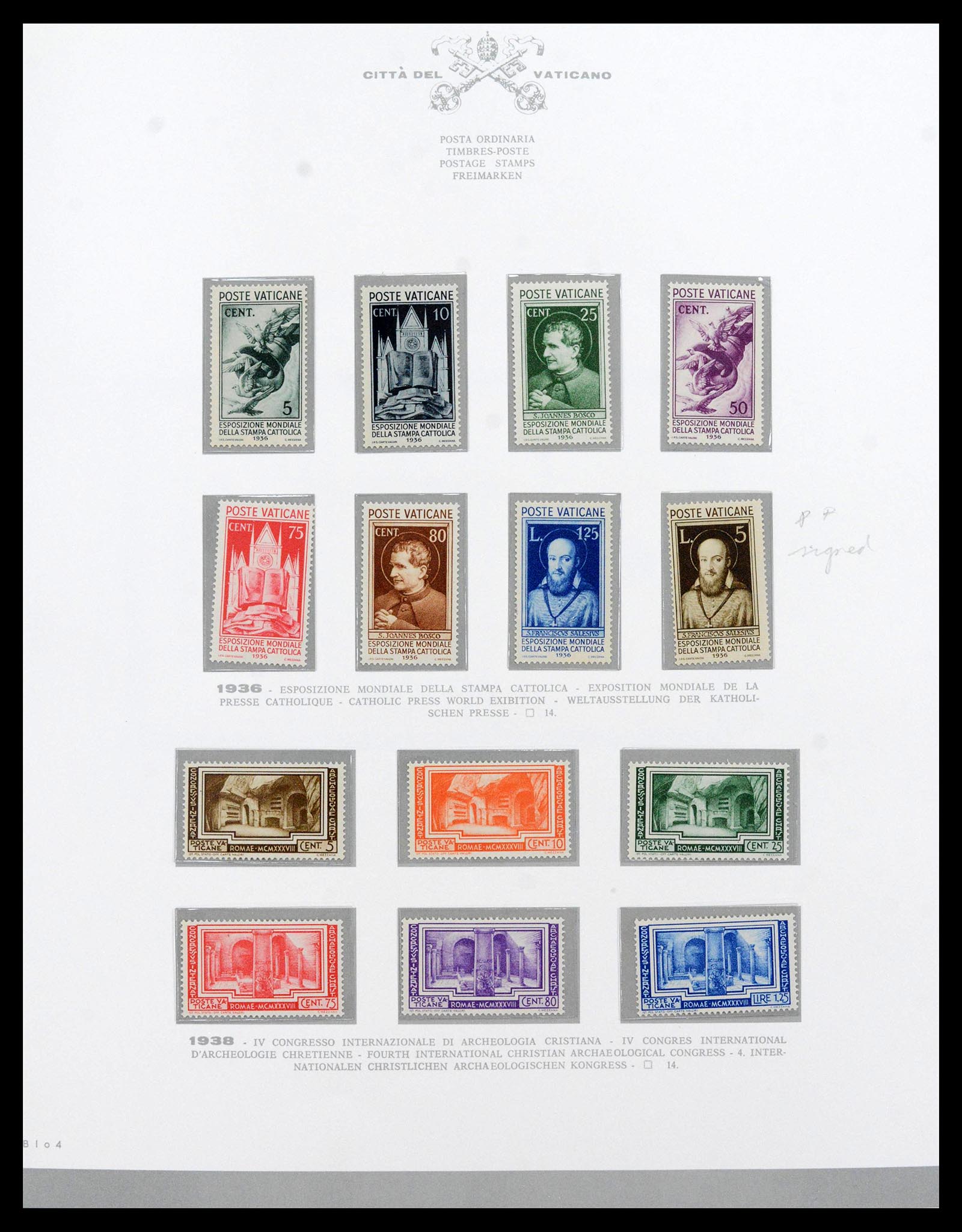 38956 0009 - Postzegelverzameling 38956 Vaticaan overcompleet 1929-2014.