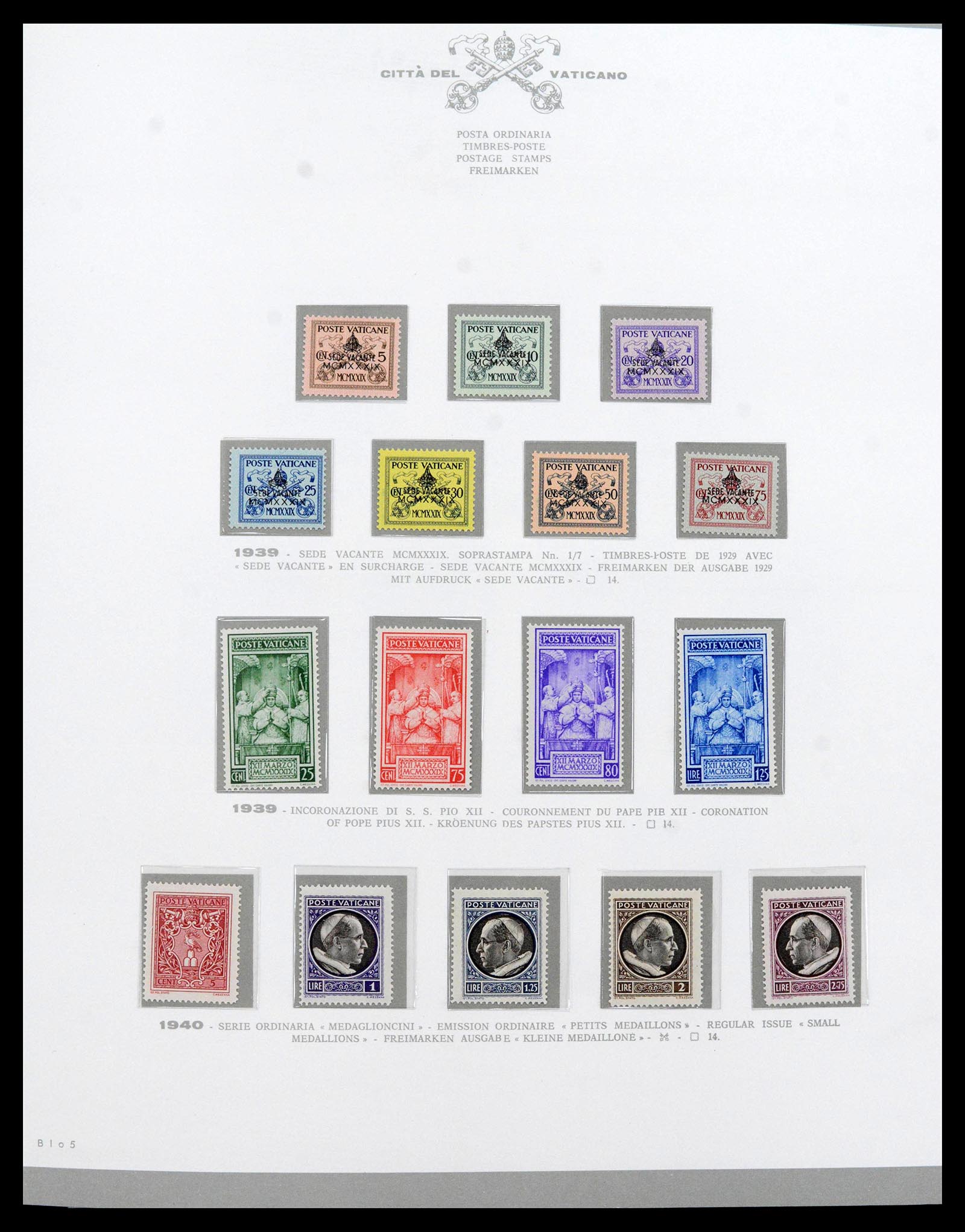 38956 0013 - Postzegelverzameling 38956 Vaticaan overcompleet 1929-2014.