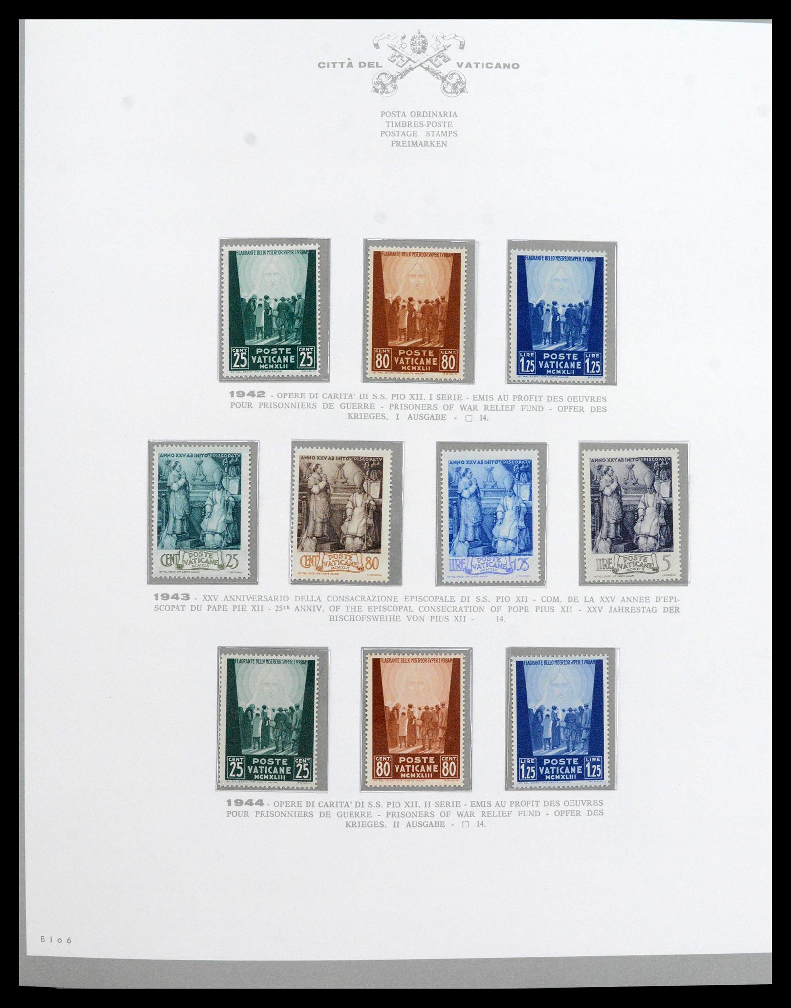 38956 0014 - Postzegelverzameling 38956 Vaticaan overcompleet 1929-2014.