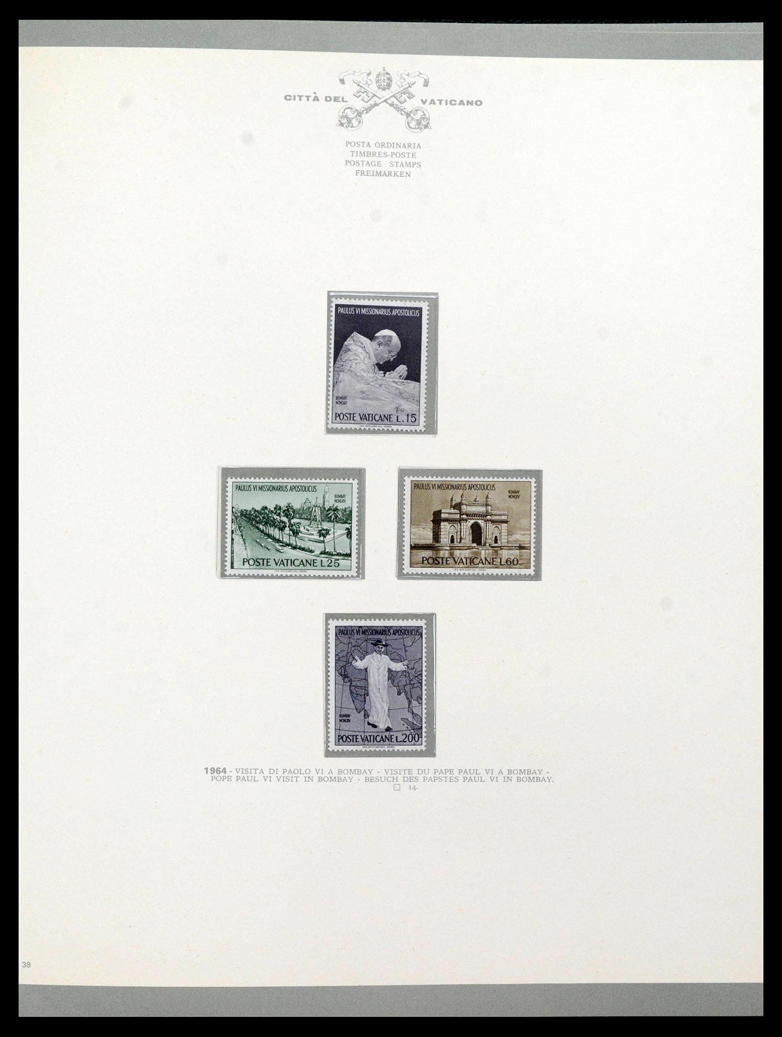 38956 0059 - Stamp collection 38956 Vatican complete collection 1929-2014.