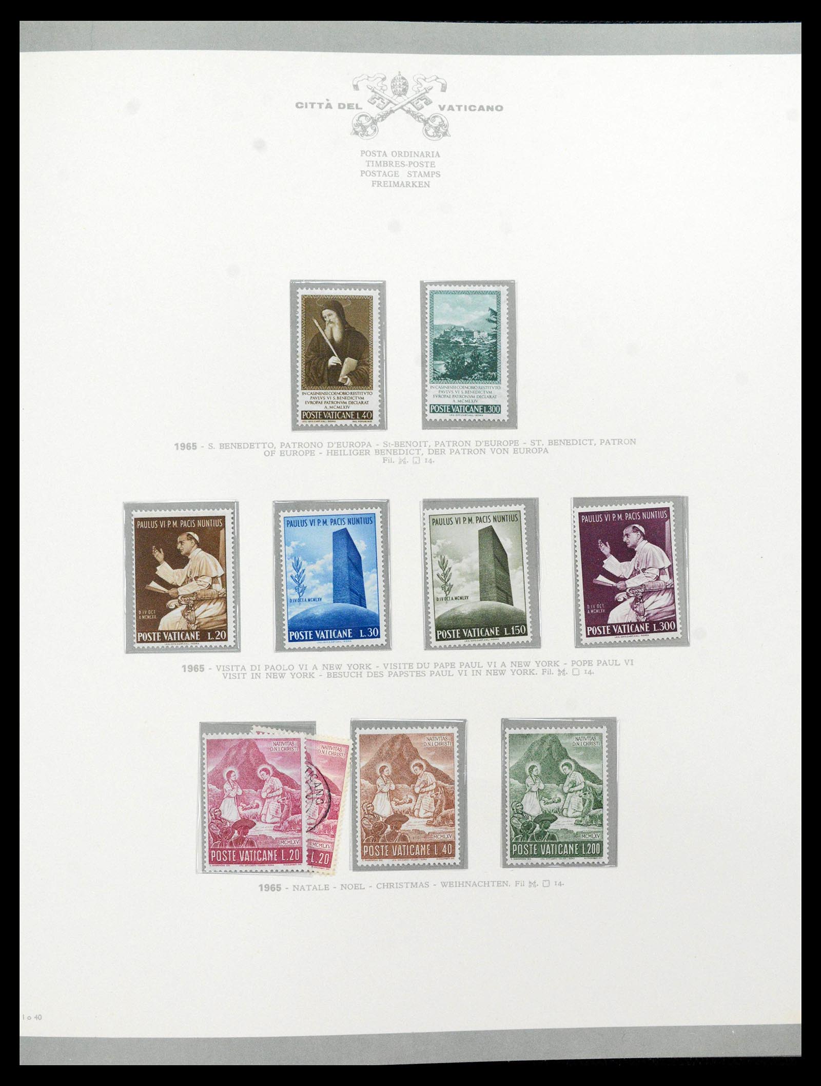 38956 0061 - Stamp collection 38956 Vatican complete collection 1929-2014.