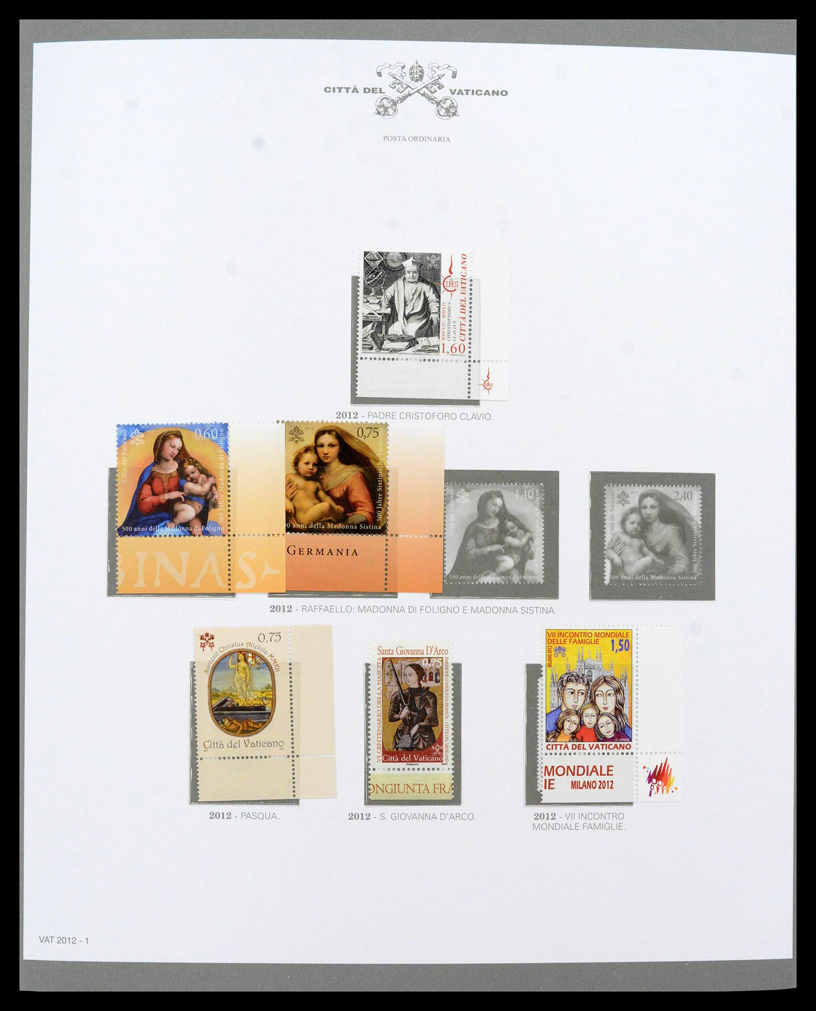 38956 0517 - Stamp collection 38956 Vatican complete collection 1929-2014.