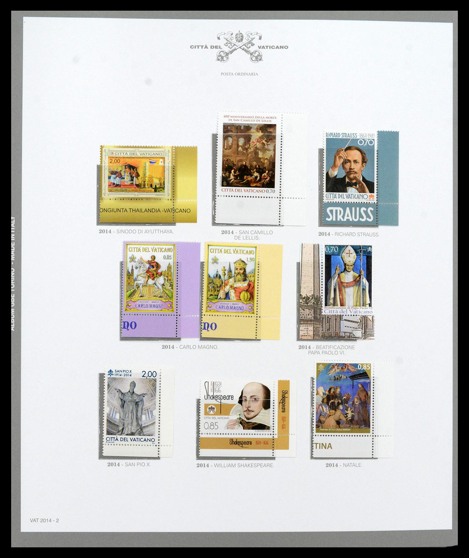 38956 0550 - Stamp collection 38956 Vatican complete collection 1929-2014.