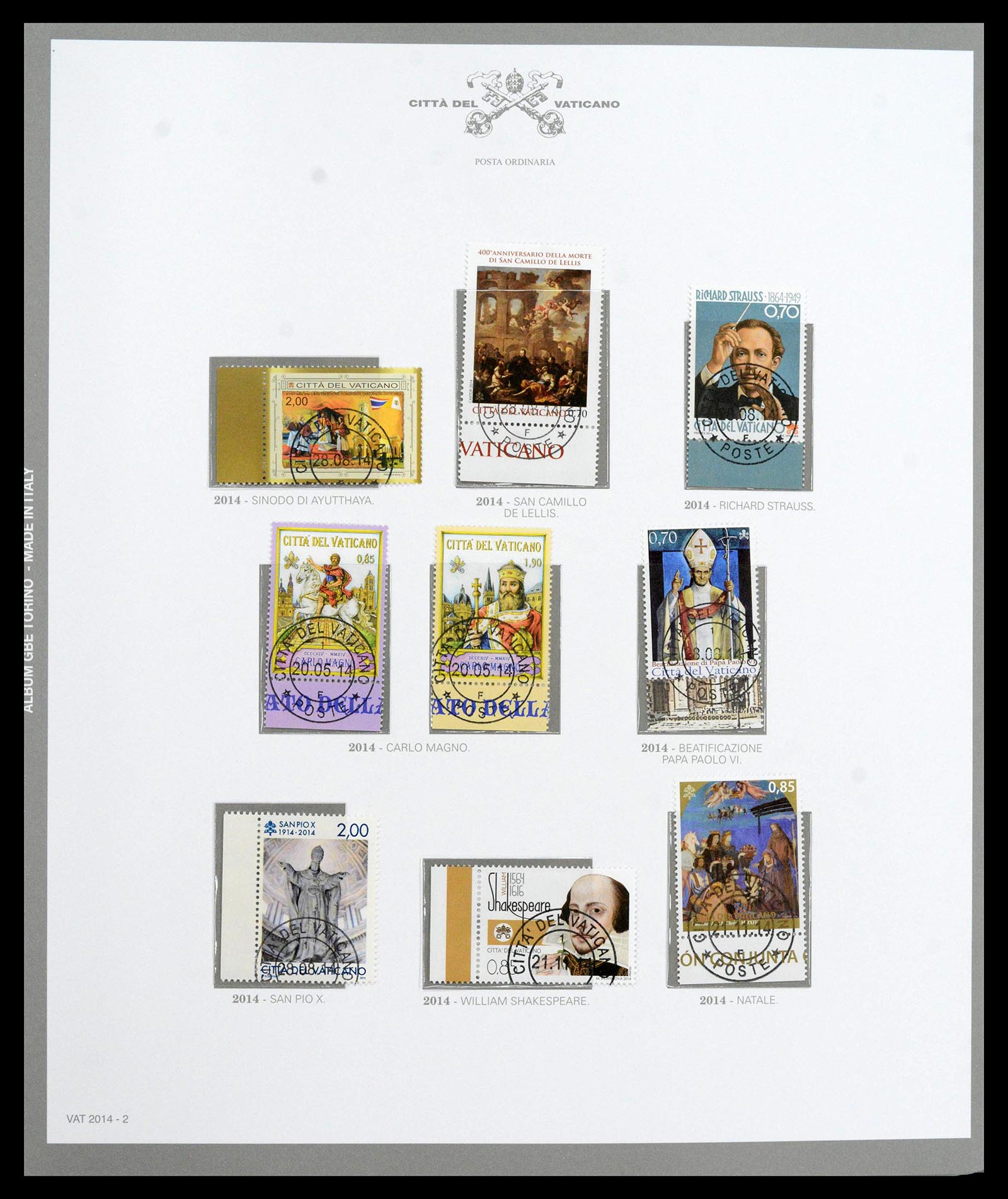 38956 0551 - Stamp collection 38956 Vatican complete collection 1929-2014.