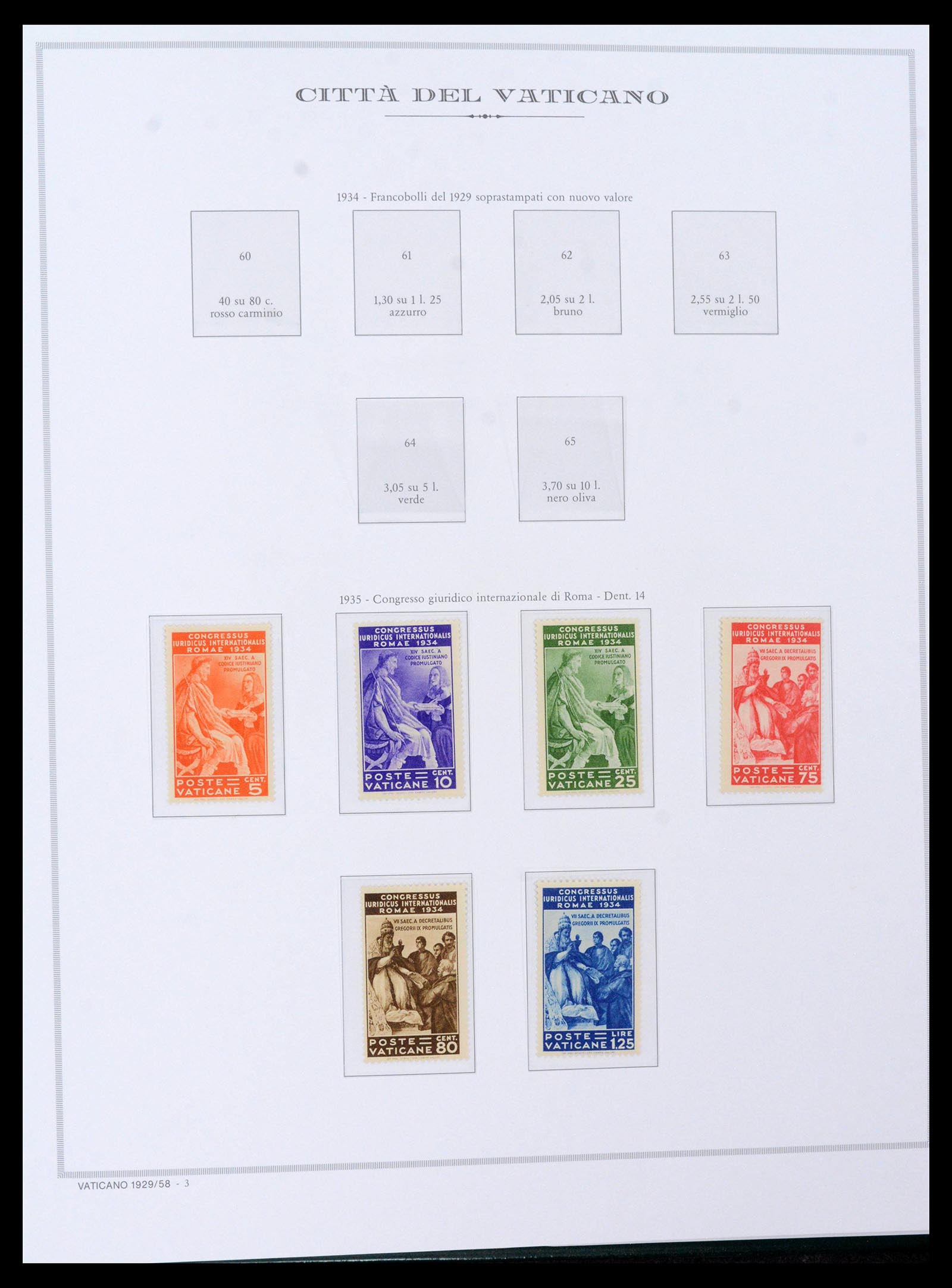 38957 0007 - Postzegelverzameling 38957 Vaticaan compleet 1929-2017.
