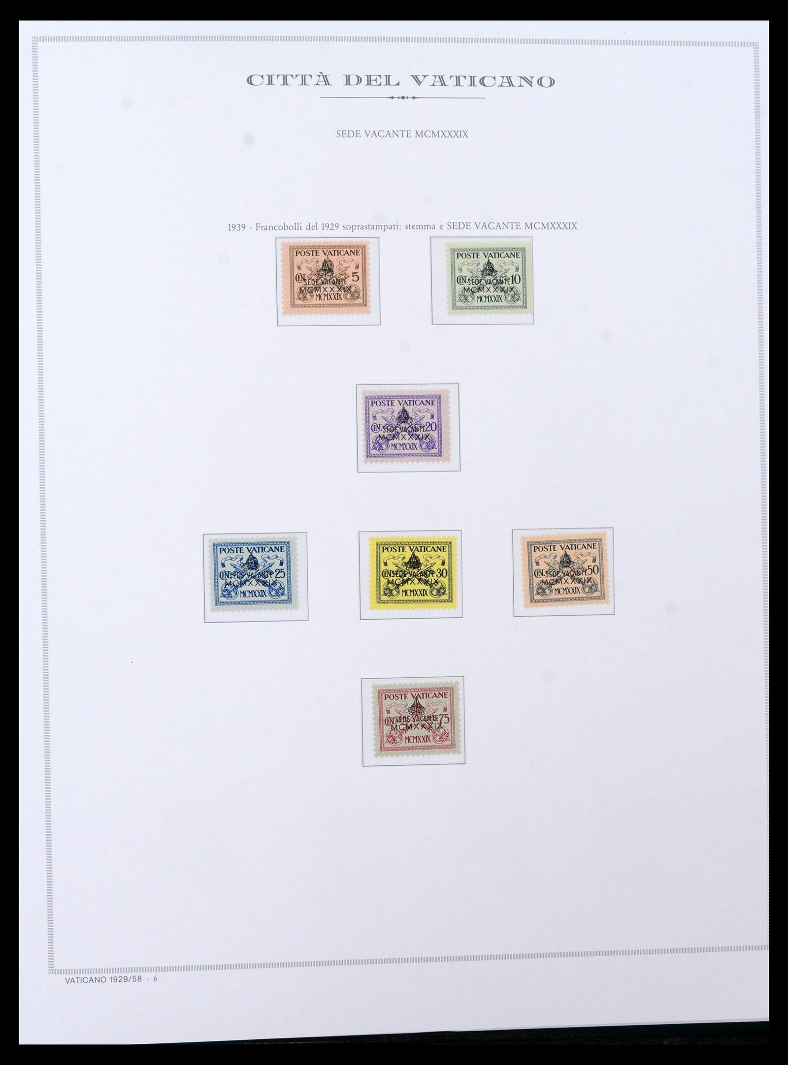 38957 0010 - Stamp collection 38957 Vatican complete 1929-2017.