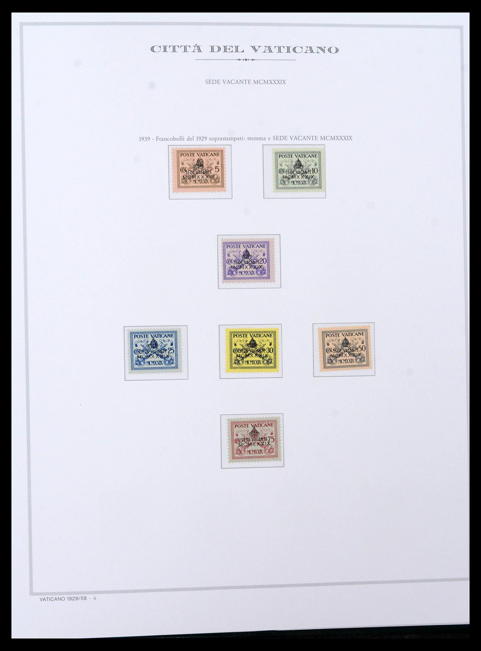 38957 0010 - Postzegelverzameling 38957 Vaticaan compleet 1929-2017.