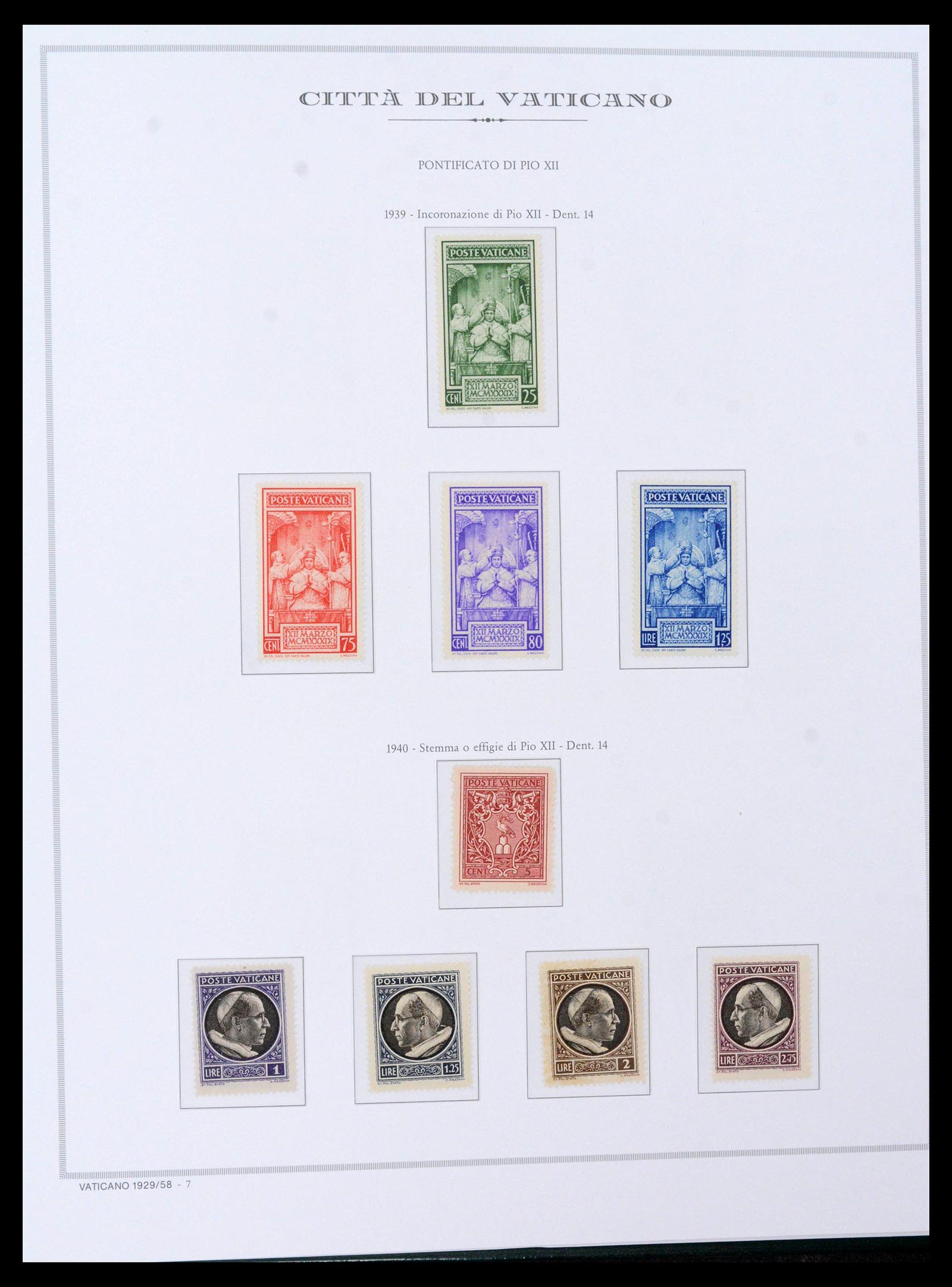 38957 0011 - Postzegelverzameling 38957 Vaticaan compleet 1929-2017.