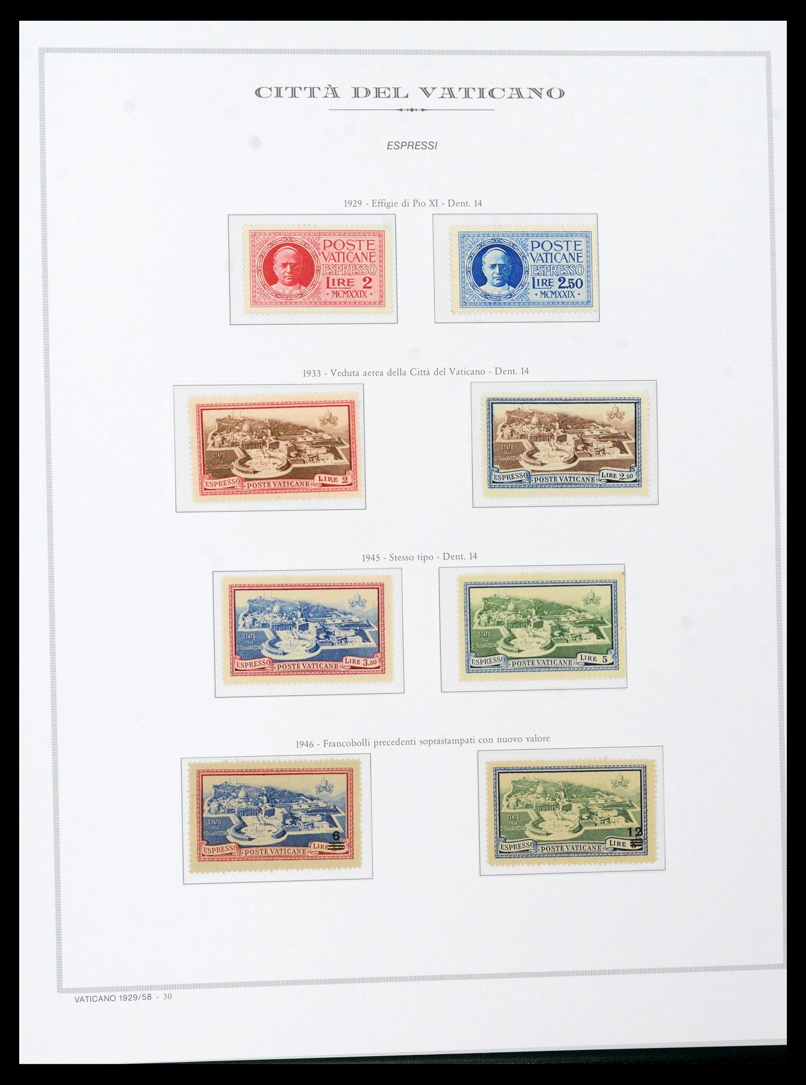 38957 0034 - Stamp collection 38957 Vatican complete 1929-2017.