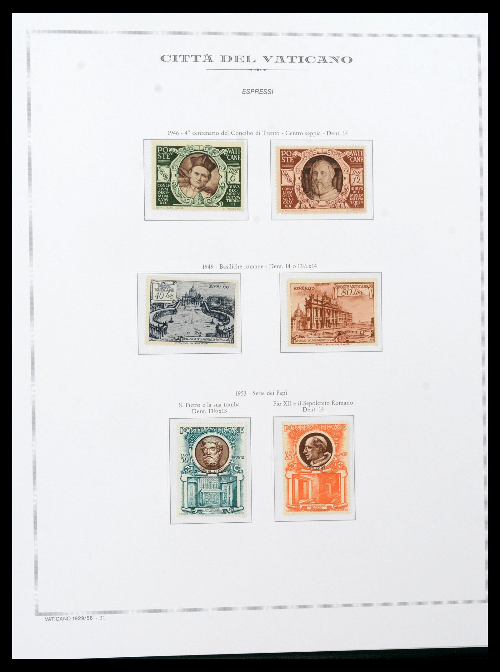 38957 0035 - Stamp collection 38957 Vatican complete 1929-2017.