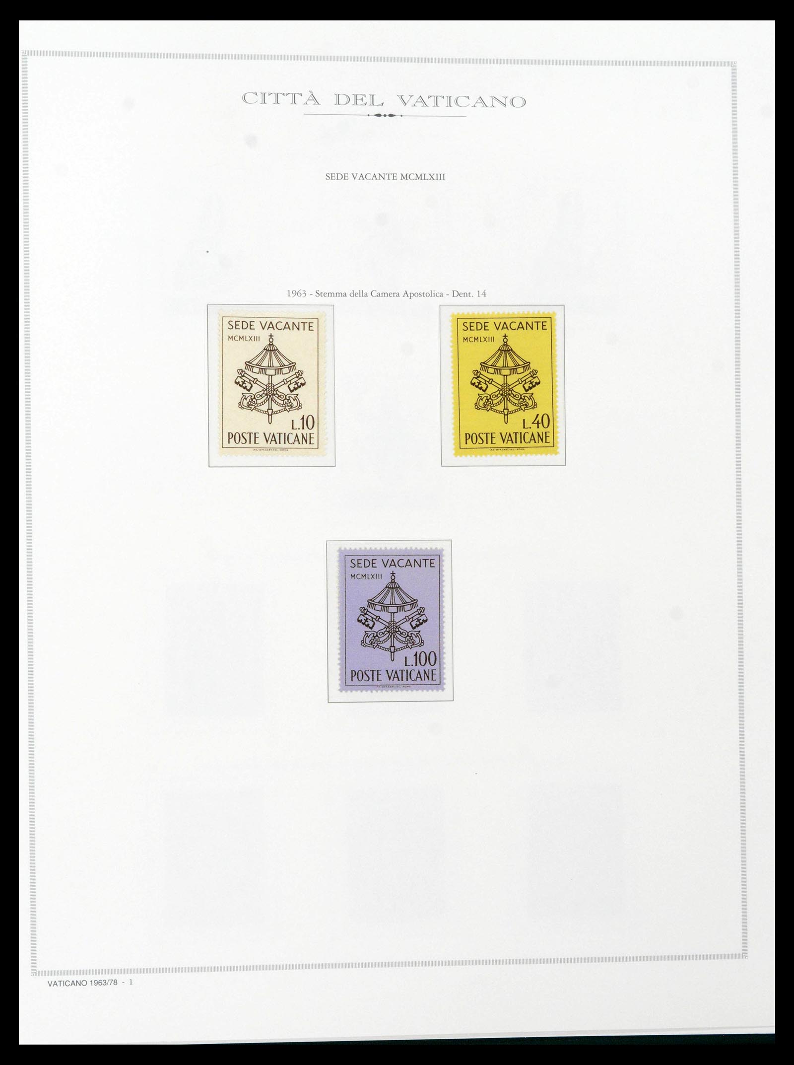 38957 0052 - Stamp collection 38957 Vatican complete 1929-2017.