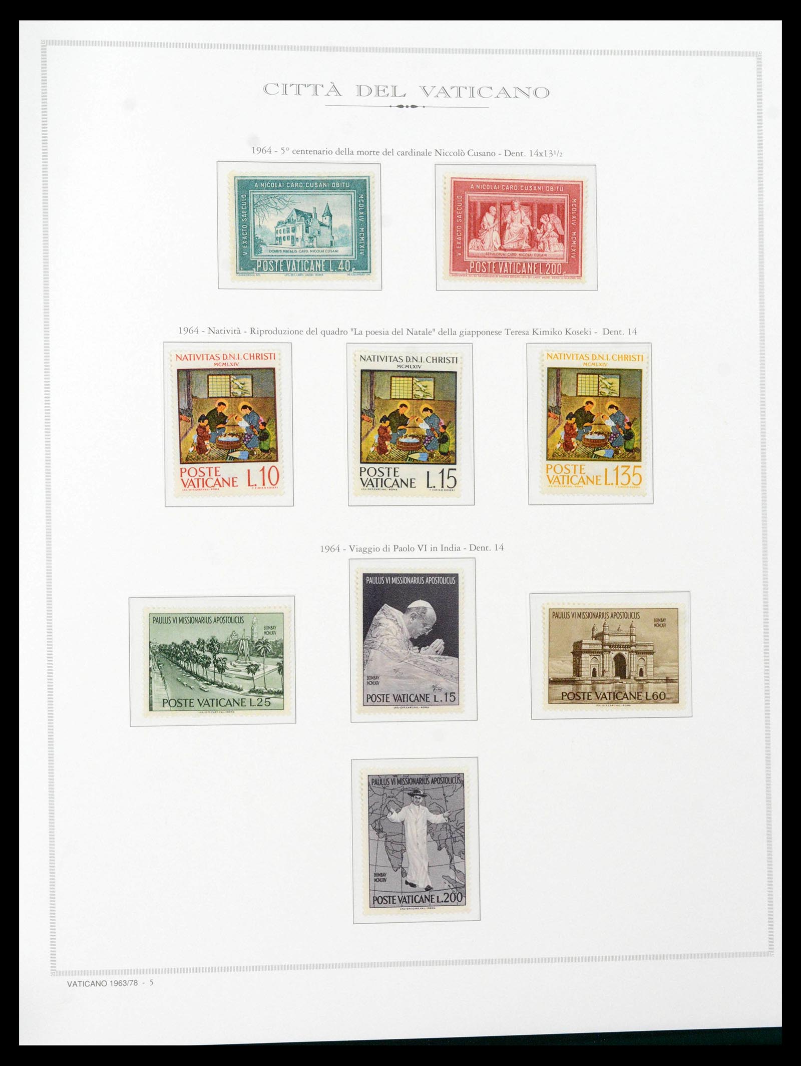38957 0056 - Stamp collection 38957 Vatican complete 1929-2017.