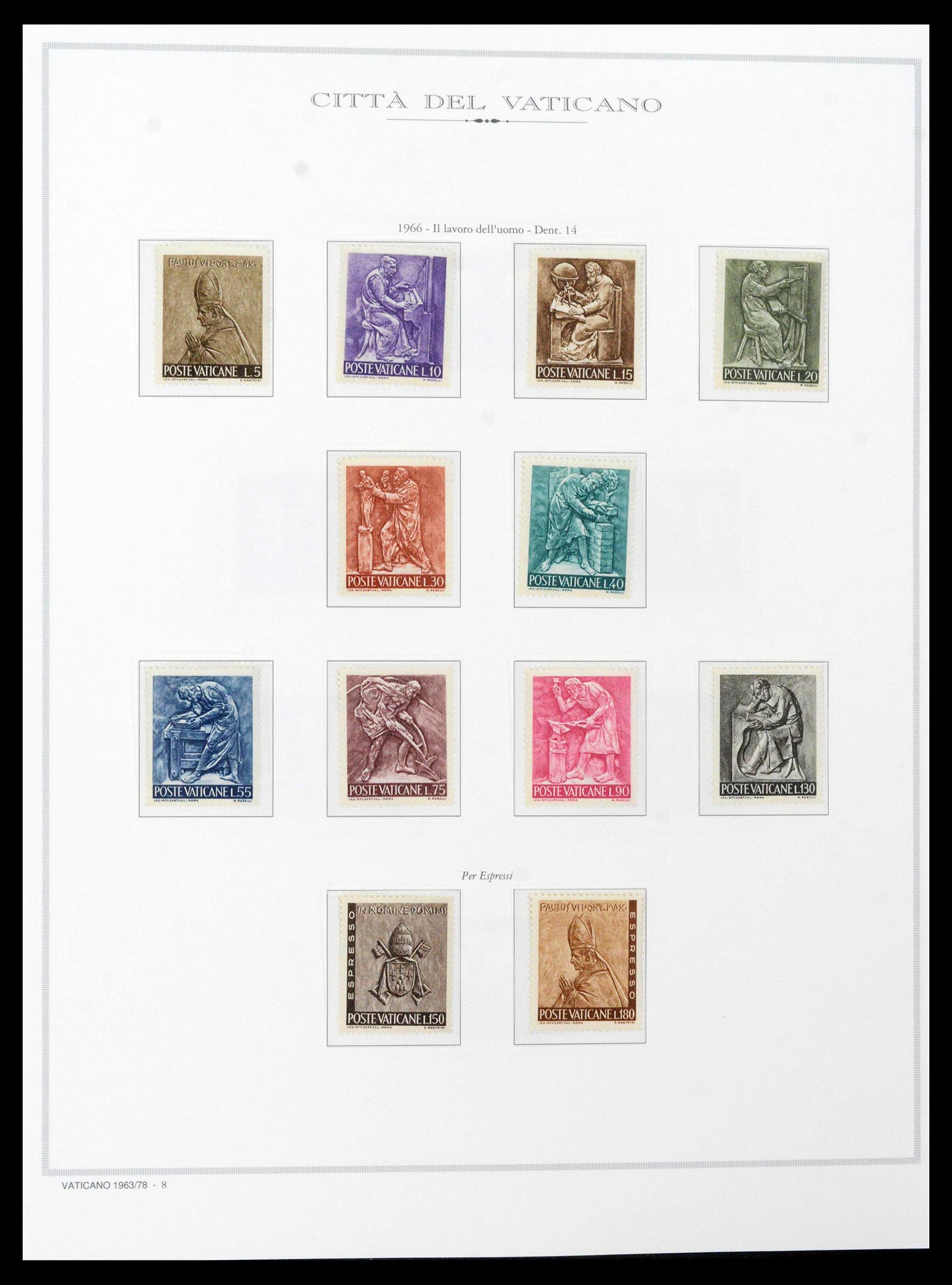 38957 0059 - Stamp collection 38957 Vatican complete 1929-2017.