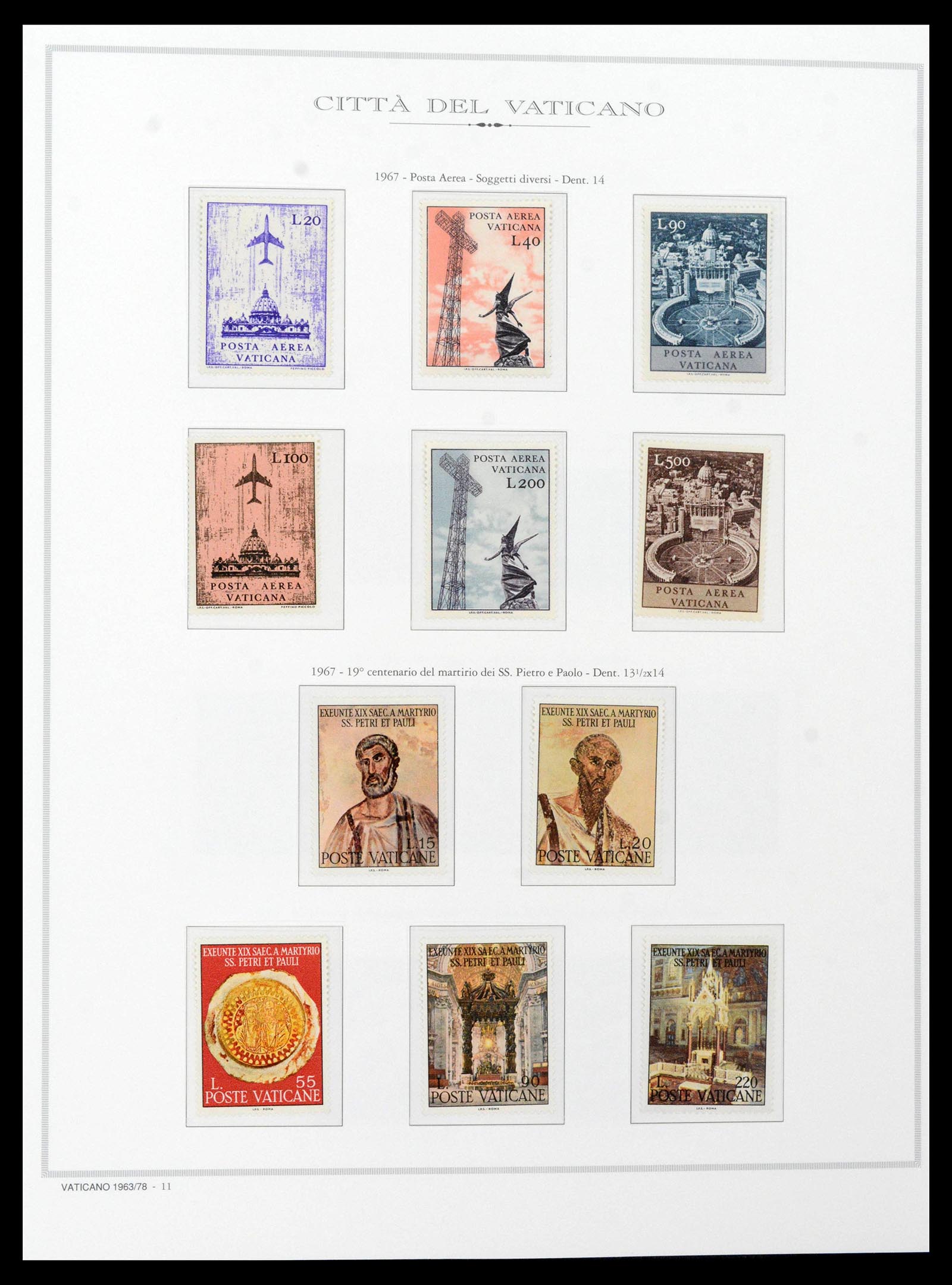 38957 0062 - Stamp collection 38957 Vatican complete 1929-2017.