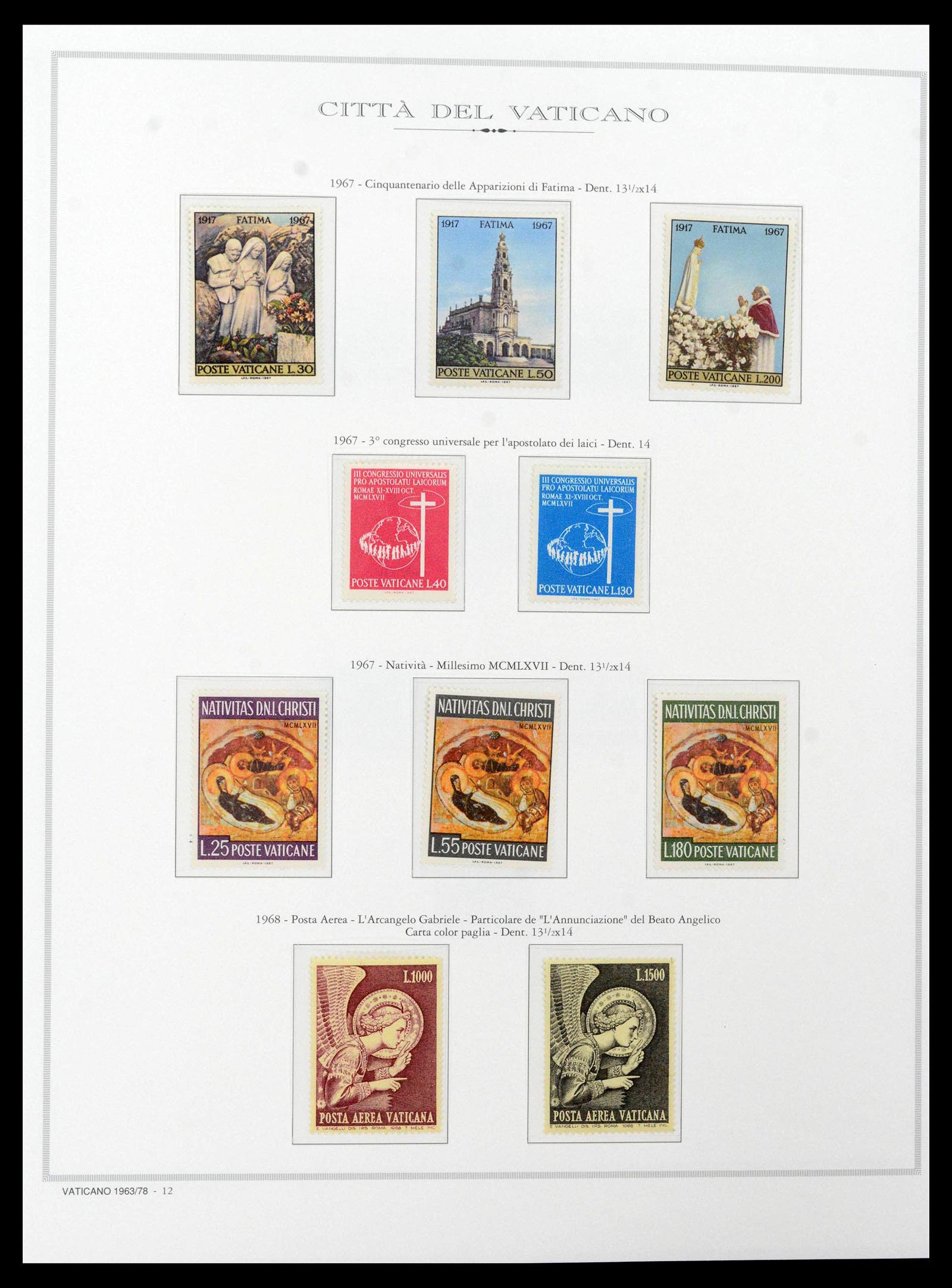38957 0063 - Stamp collection 38957 Vatican complete 1929-2017.