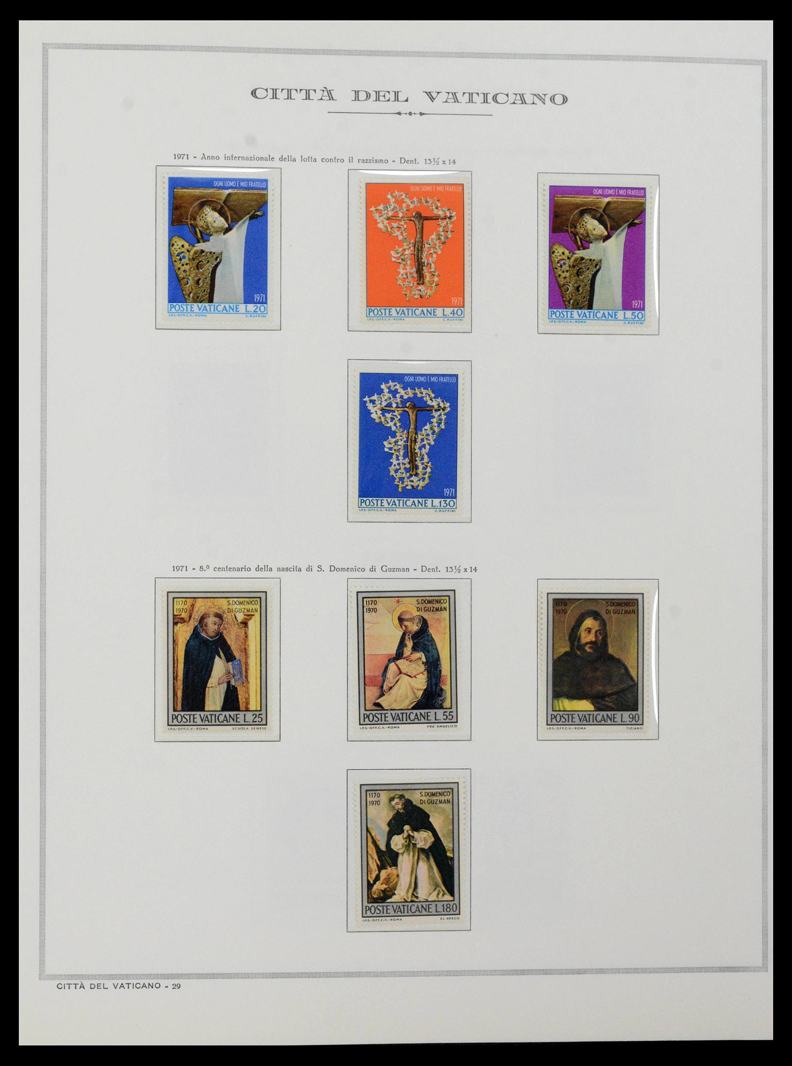 38957 0070 - Stamp collection 38957 Vatican complete 1929-2017.