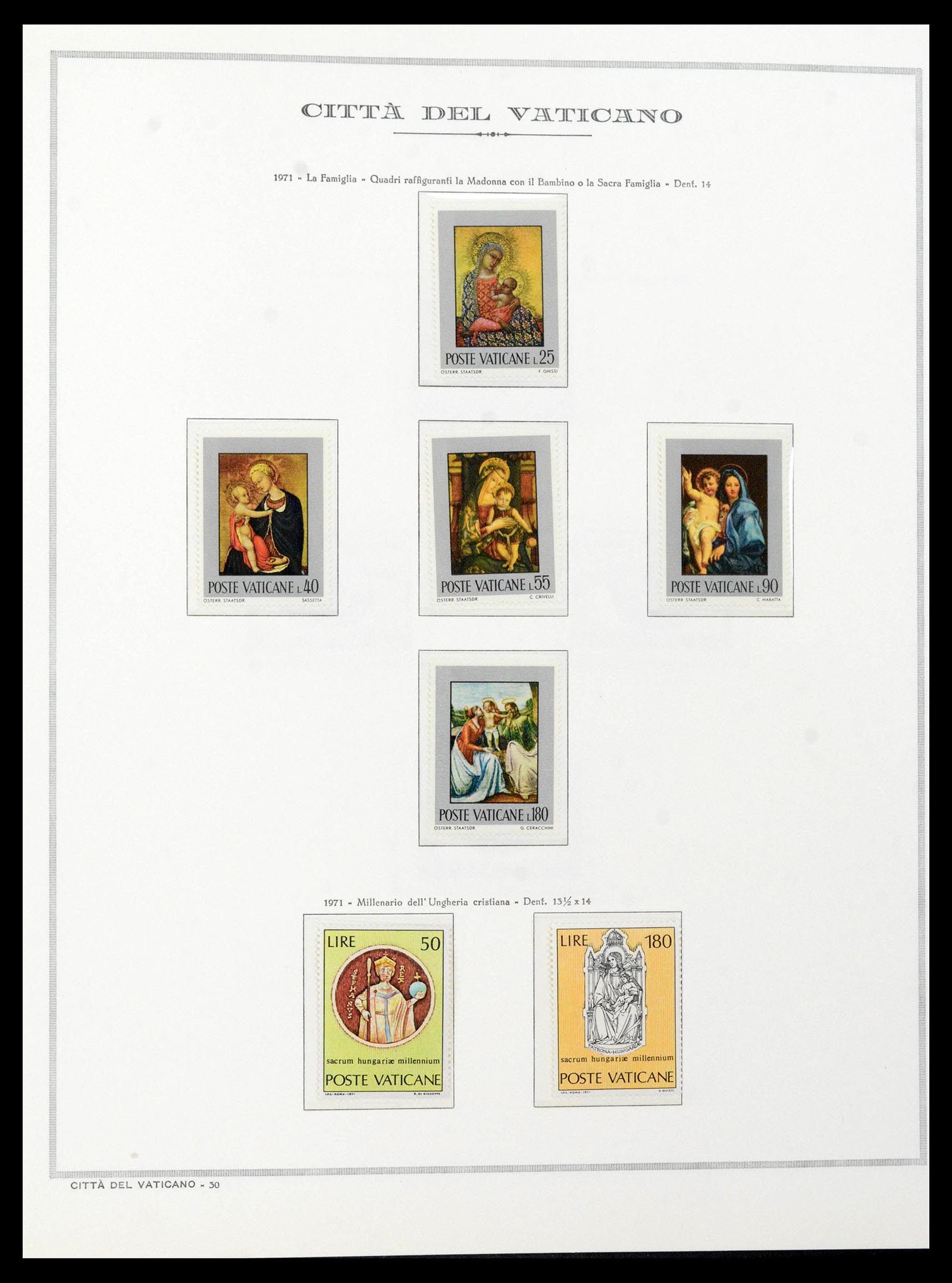 38957 0071 - Stamp collection 38957 Vatican complete 1929-2017.