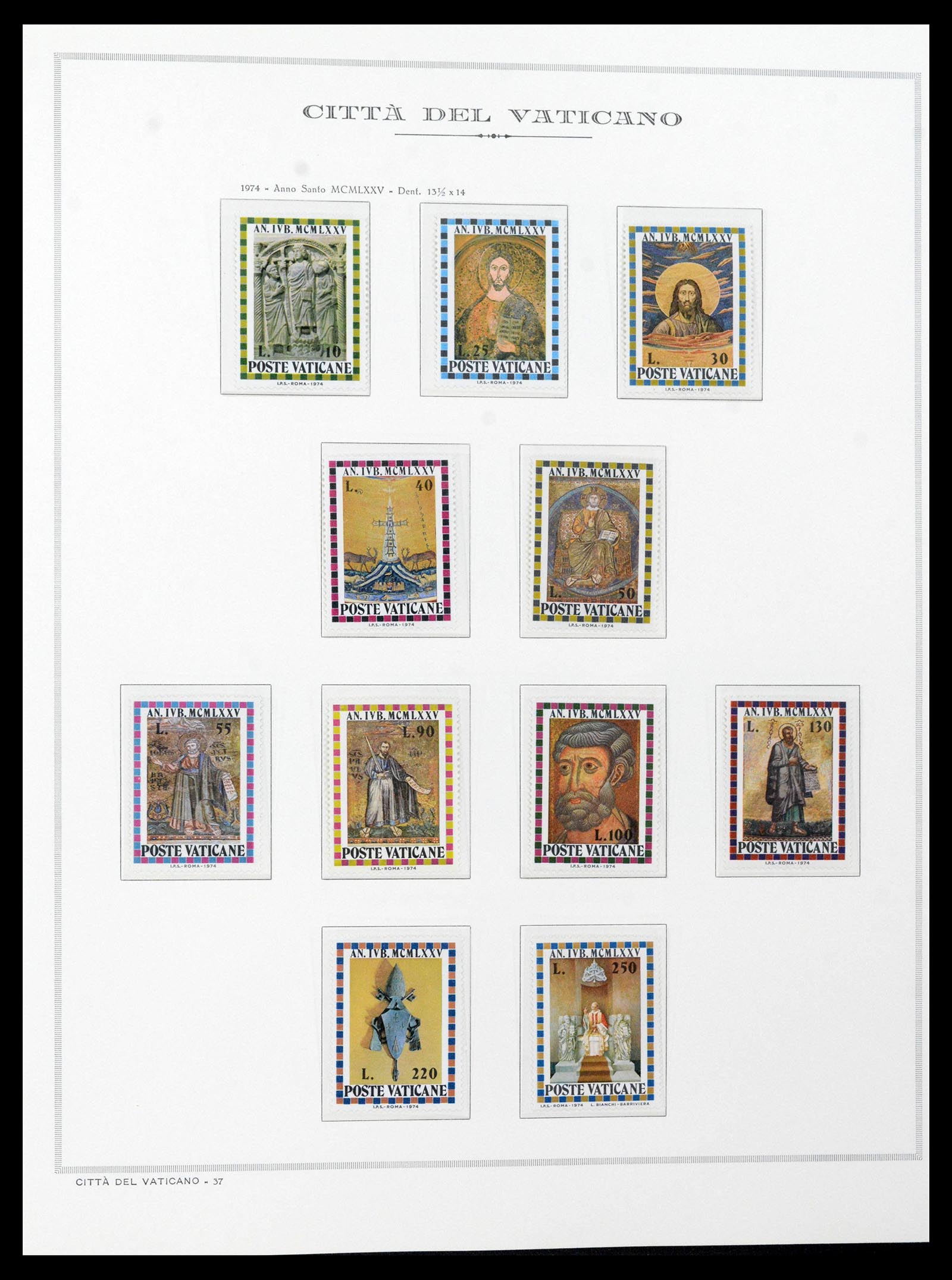 38957 0081 - Stamp collection 38957 Vatican complete 1929-2017.
