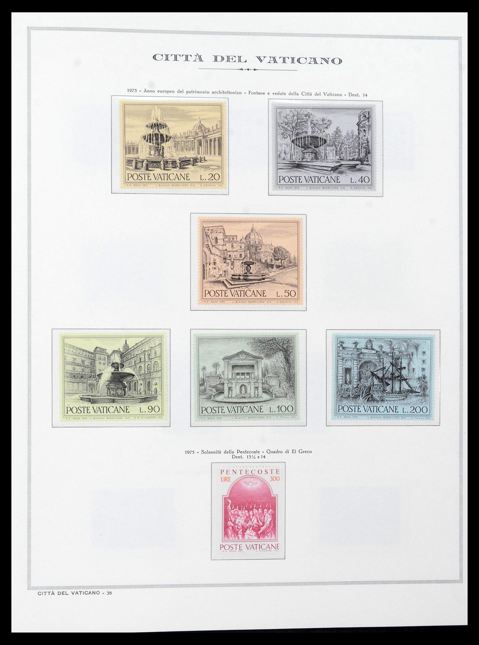 38957 0082 - Stamp collection 38957 Vatican complete 1929-2017.