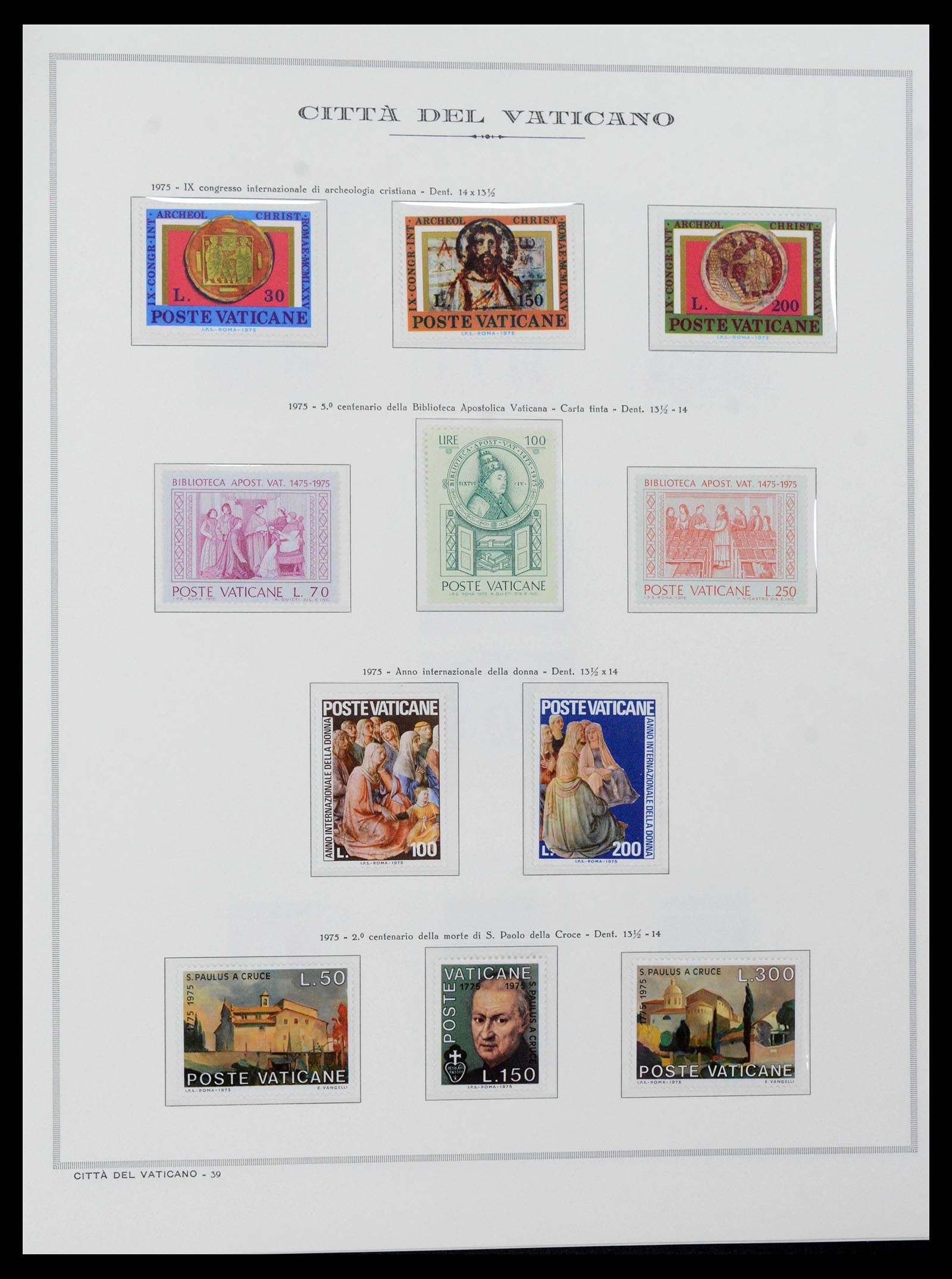 38957 0083 - Stamp collection 38957 Vatican complete 1929-2017.