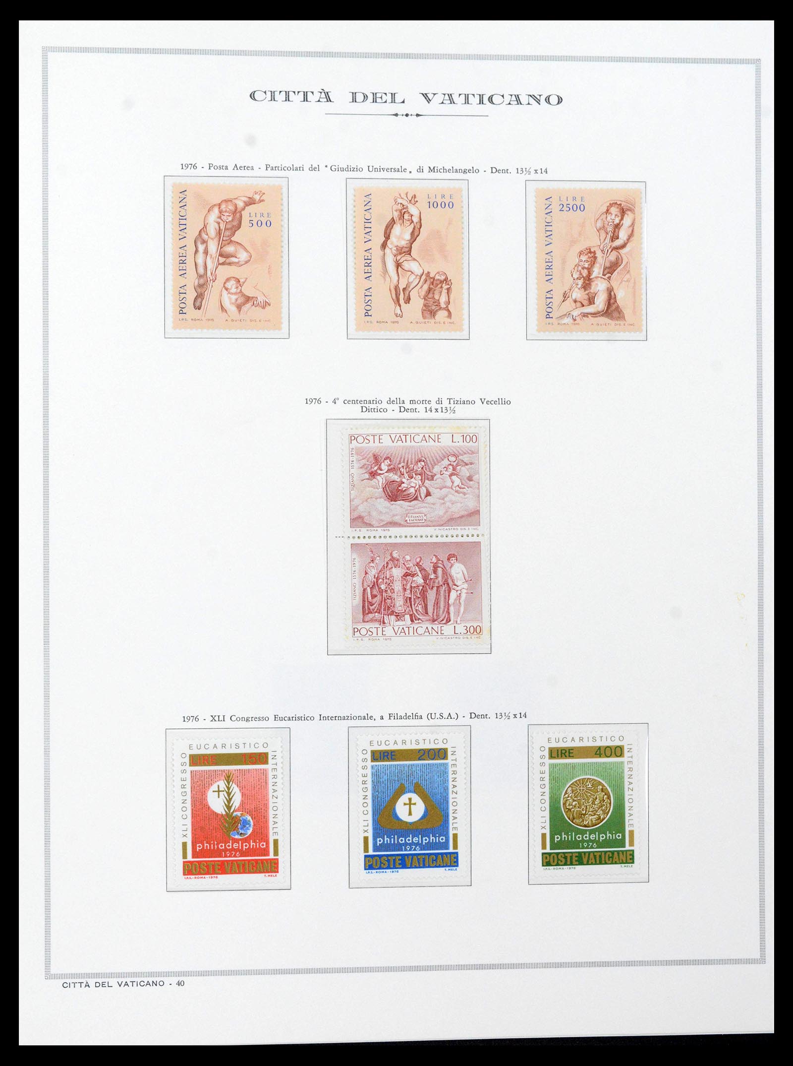38957 0084 - Stamp collection 38957 Vatican complete 1929-2017.