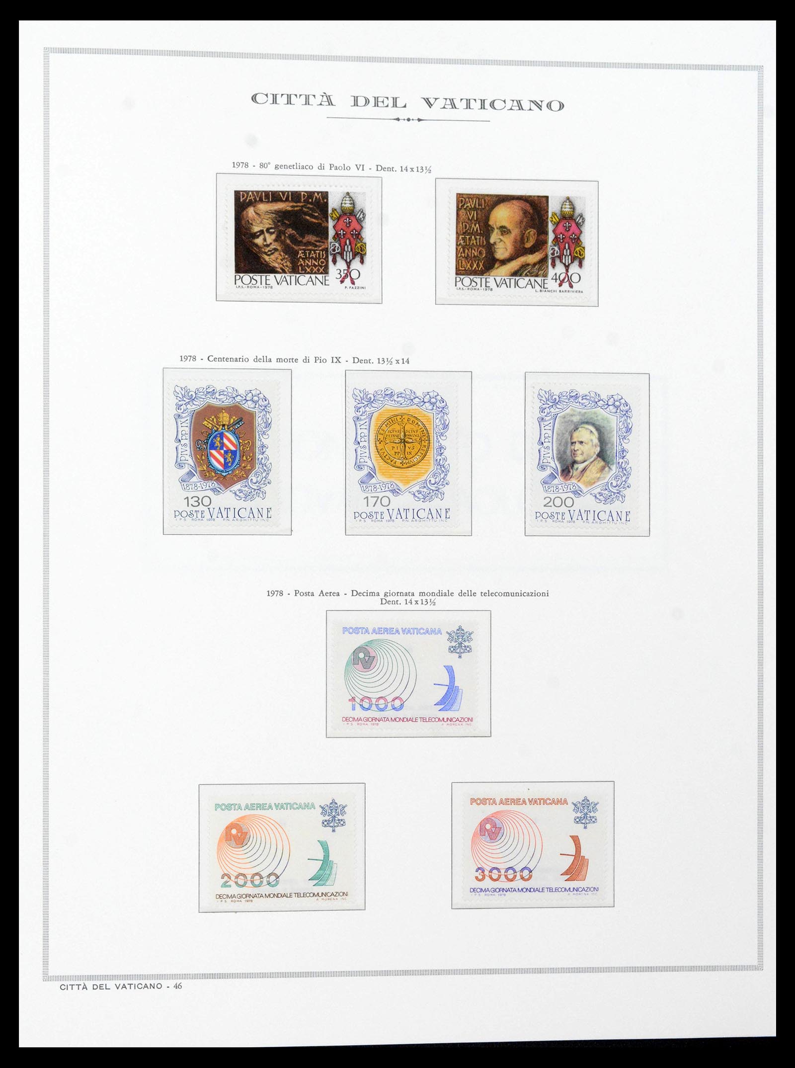 38957 0090 - Stamp collection 38957 Vatican complete 1929-2017.