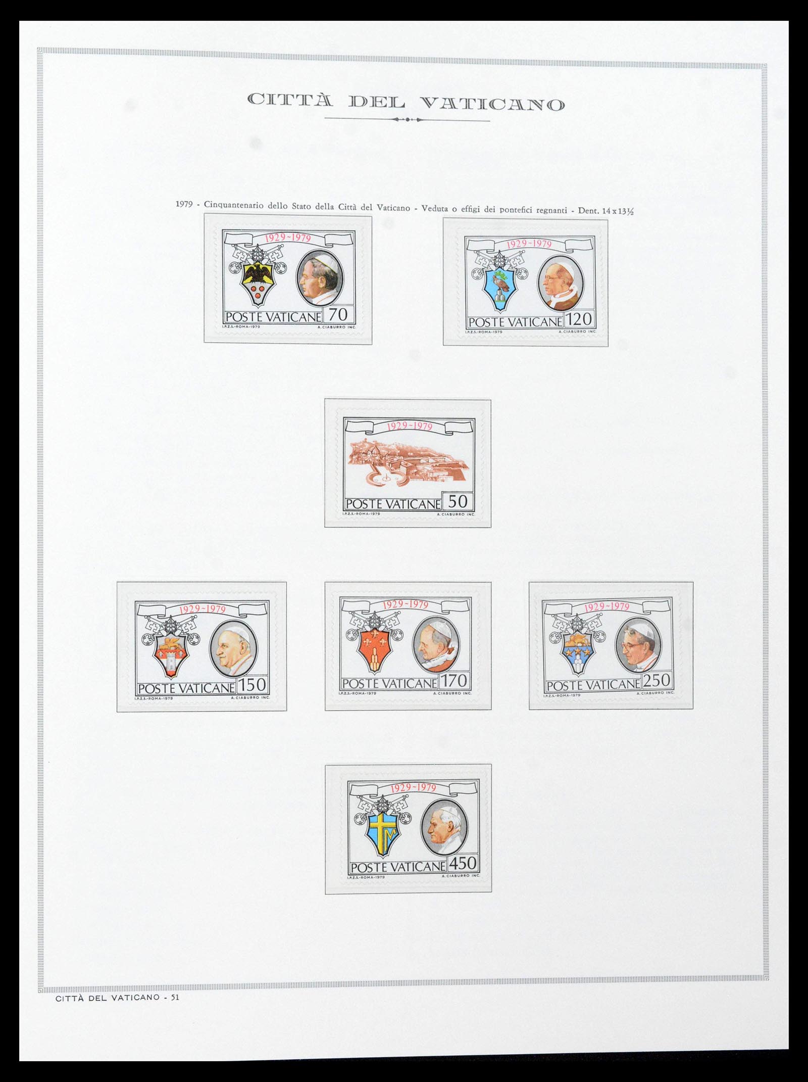 38957 0096 - Stamp collection 38957 Vatican complete 1929-2017.