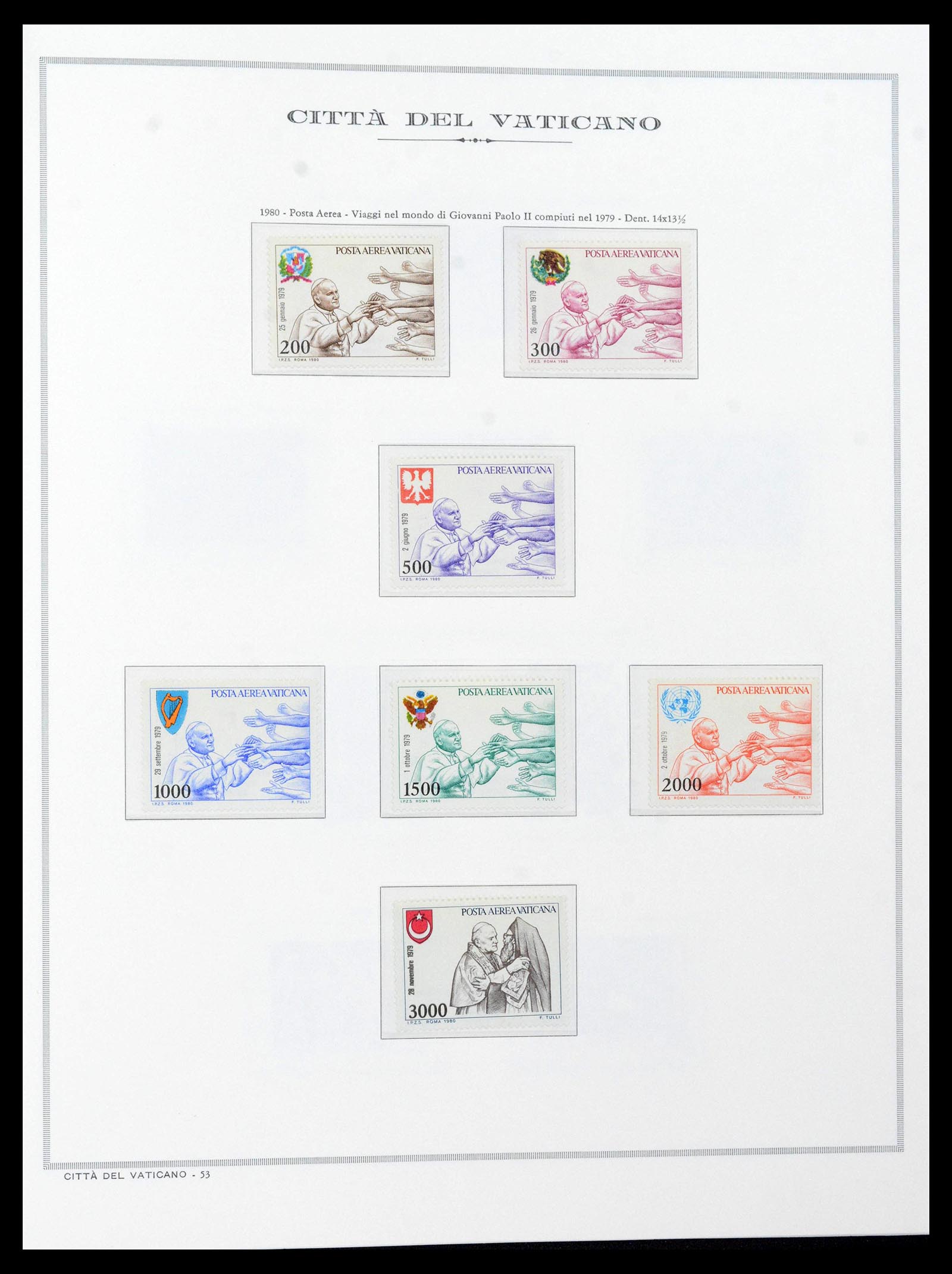 38957 0098 - Stamp collection 38957 Vatican complete 1929-2017.
