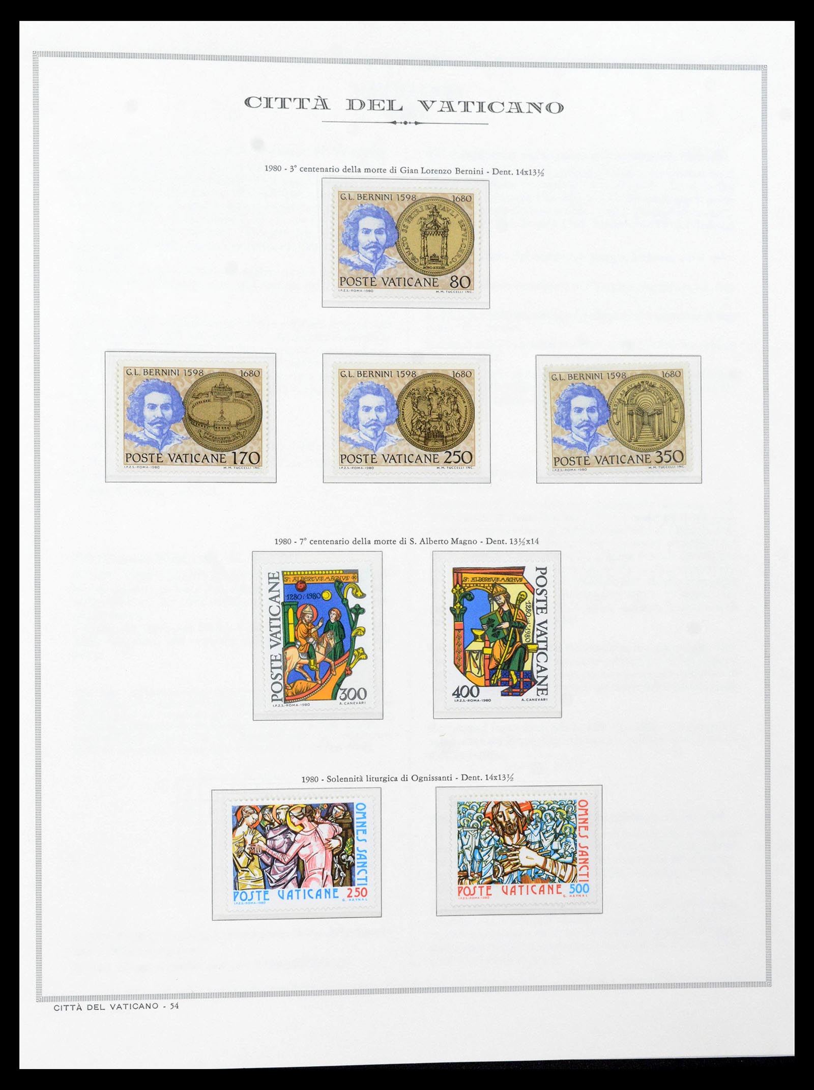 38957 0099 - Stamp collection 38957 Vatican complete 1929-2017.