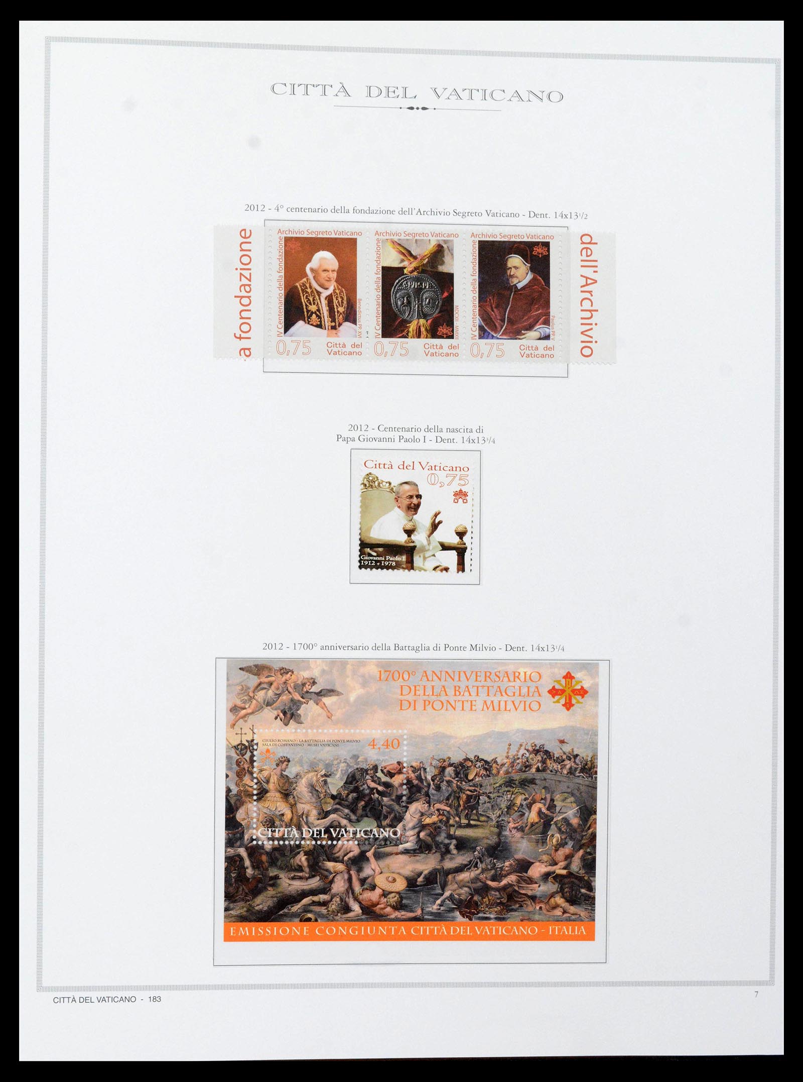 38957 0347 - Stamp collection 38957 Vatican complete 1929-2017.
