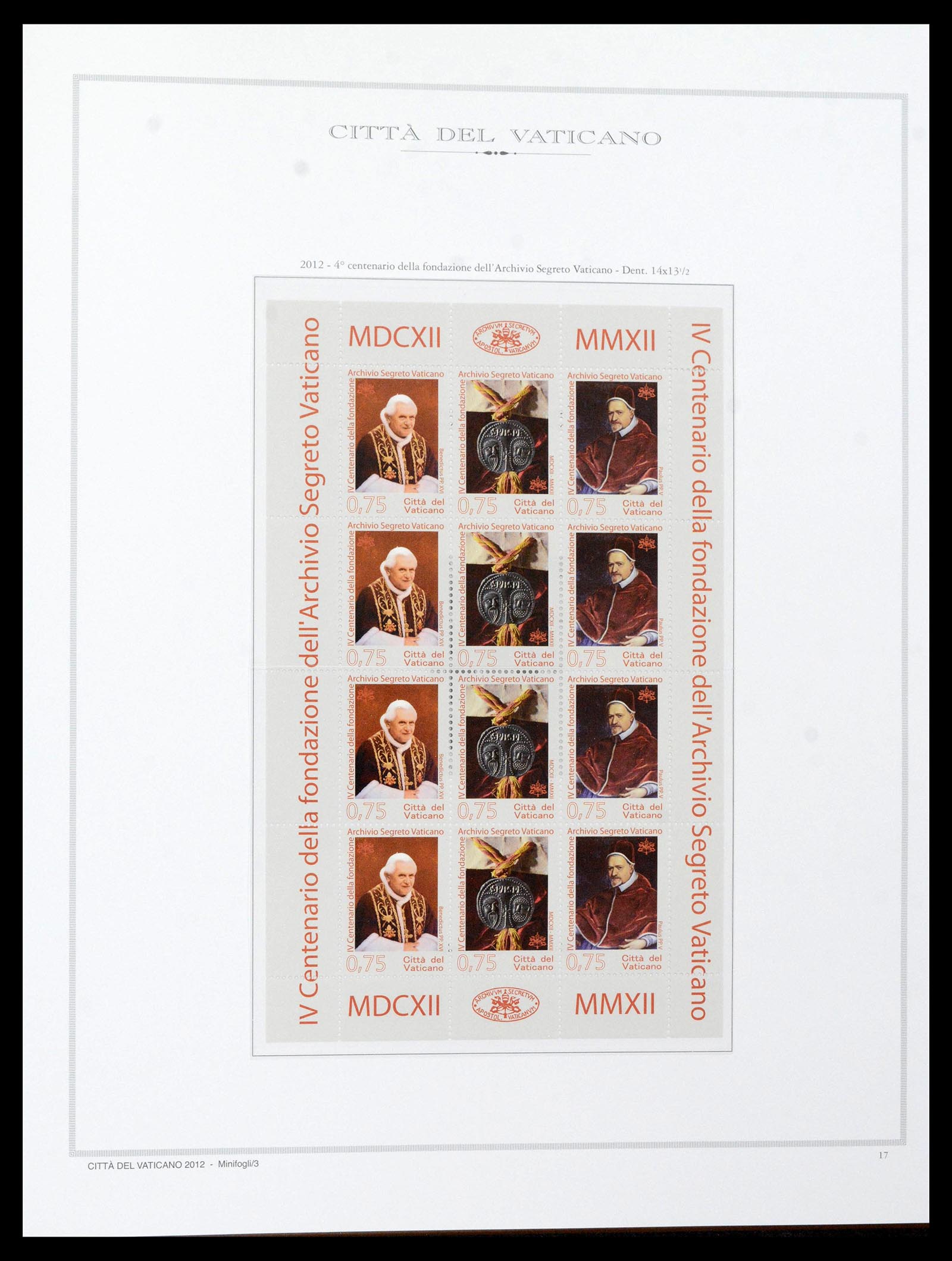 38957 0352 - Stamp collection 38957 Vatican complete 1929-2017.