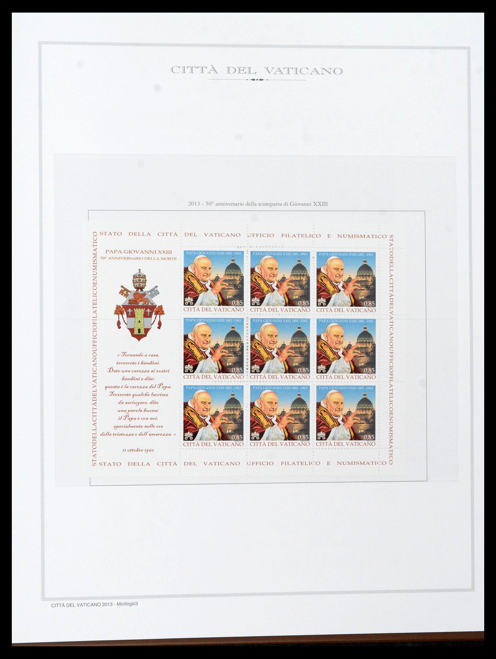 38957 0362 - Stamp collection 38957 Vatican complete 1929-2017.