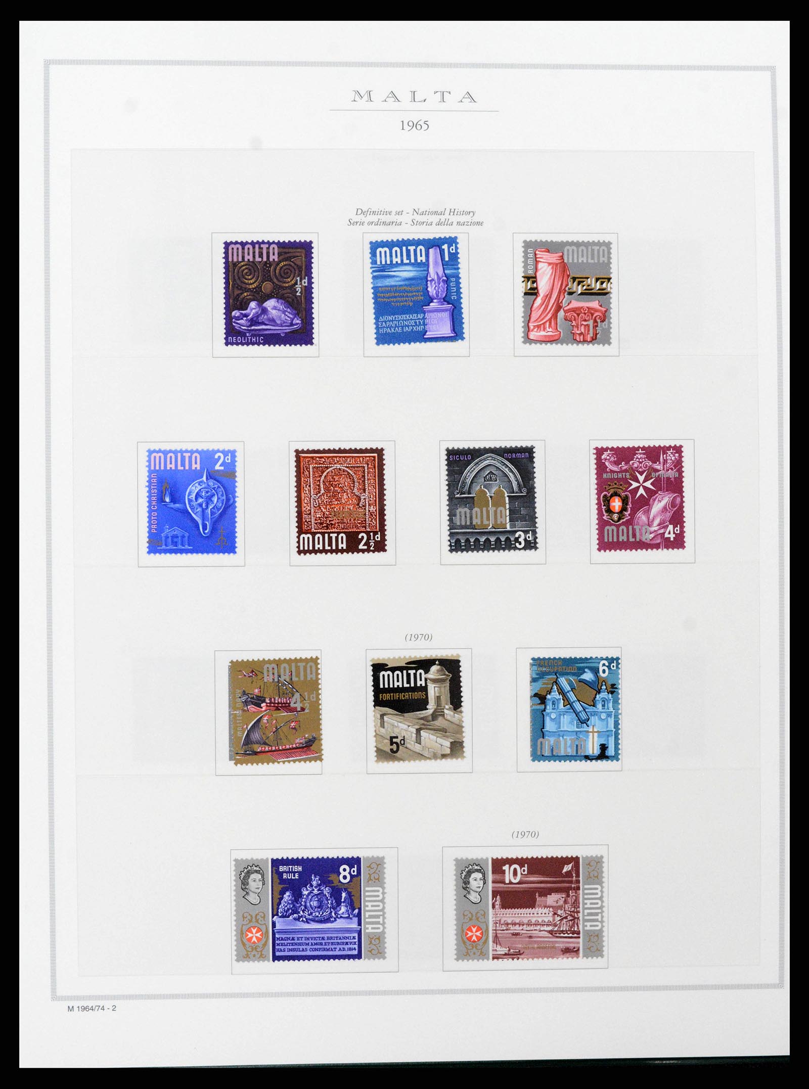 38958 0011 - Postzegelverzameling 38958 Malta 1937-2015.
