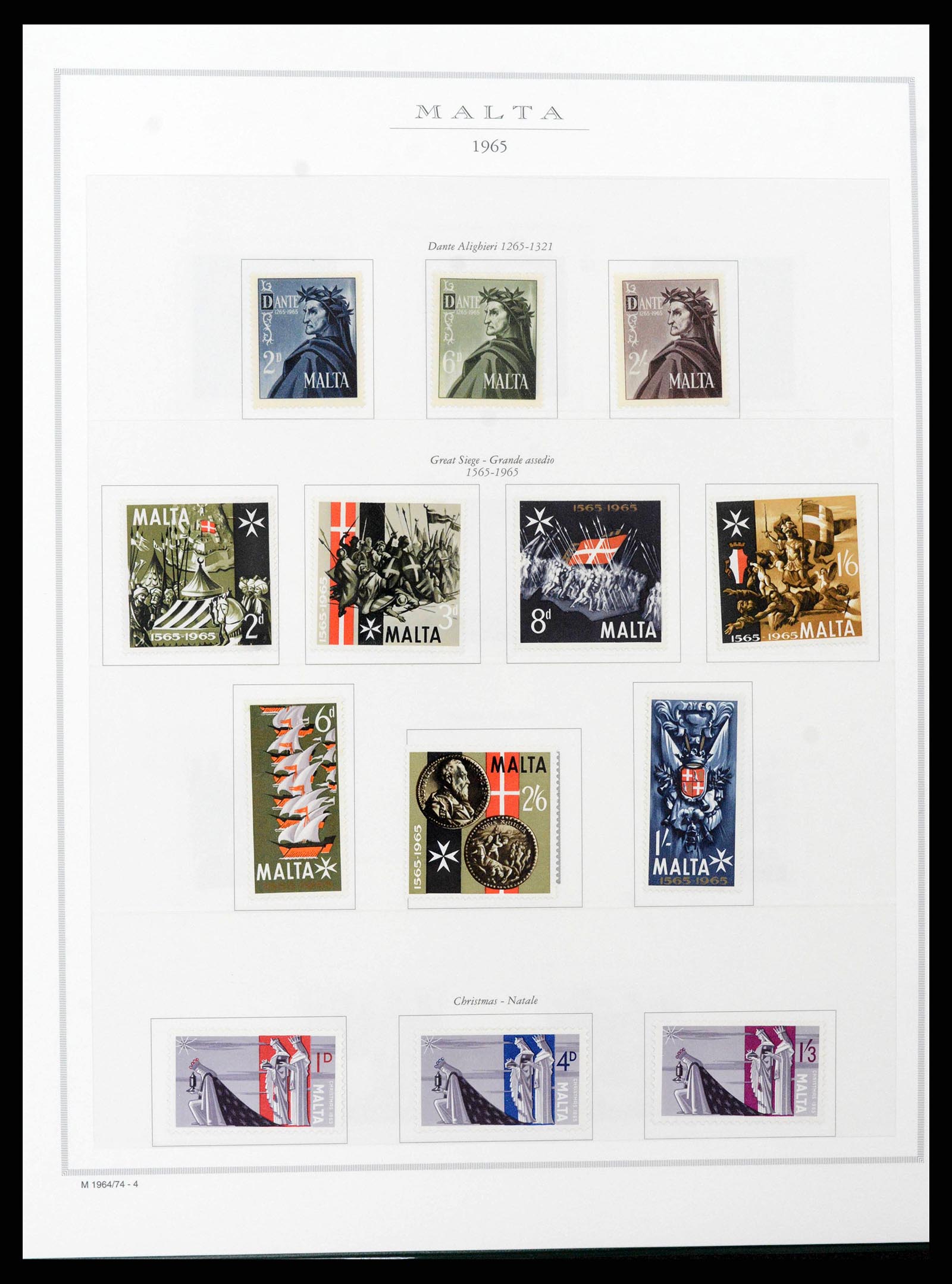 38958 0013 - Postzegelverzameling 38958 Malta 1937-2015.