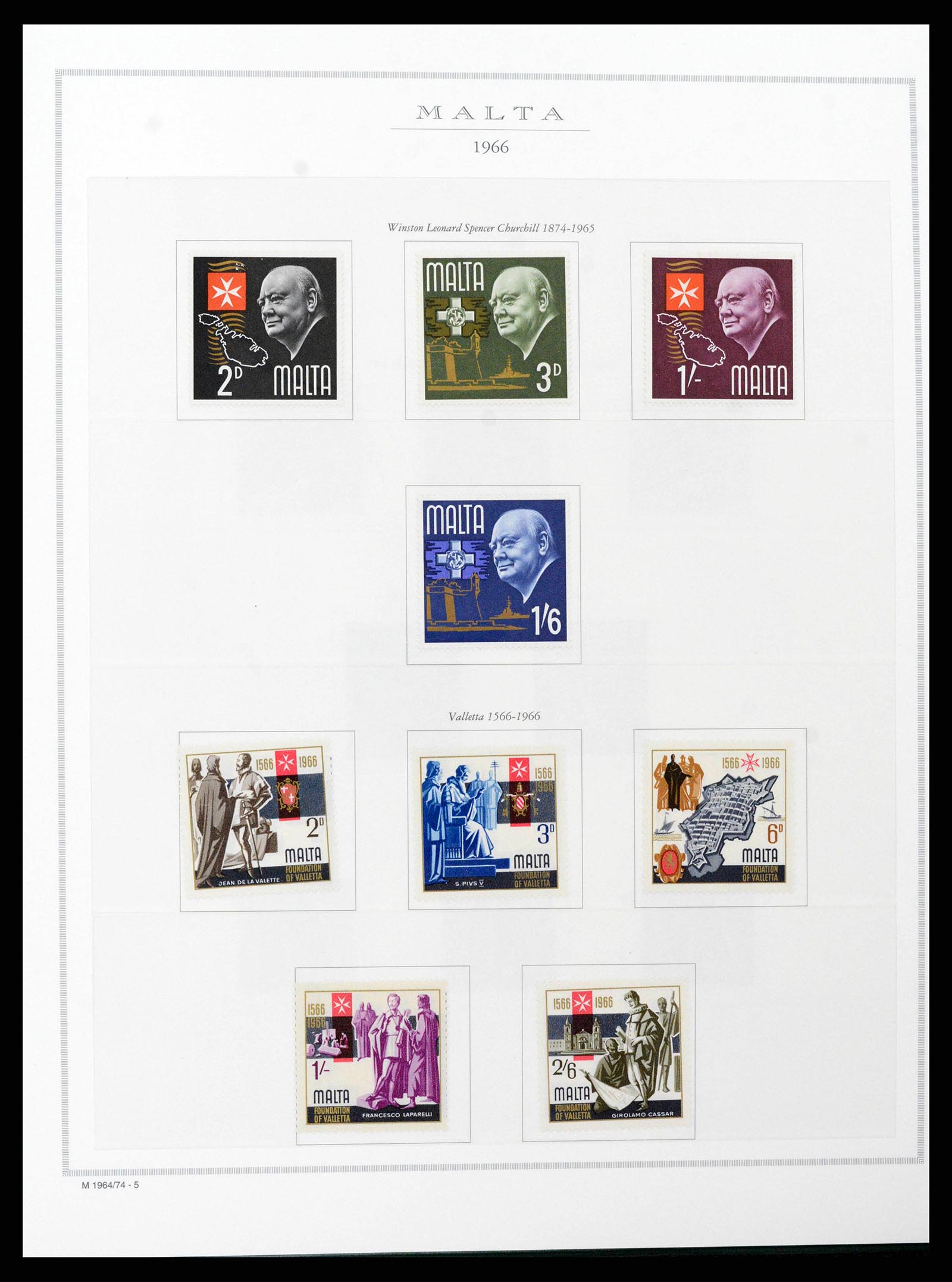 38958 0014 - Postzegelverzameling 38958 Malta 1937-2015.