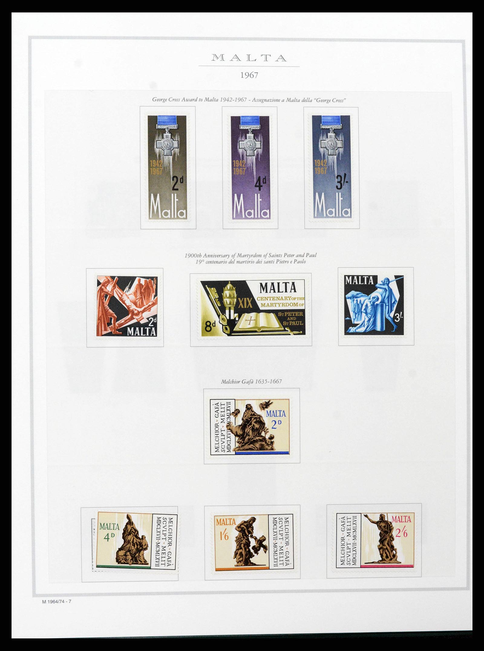 38958 0016 - Postzegelverzameling 38958 Malta 1937-2015.
