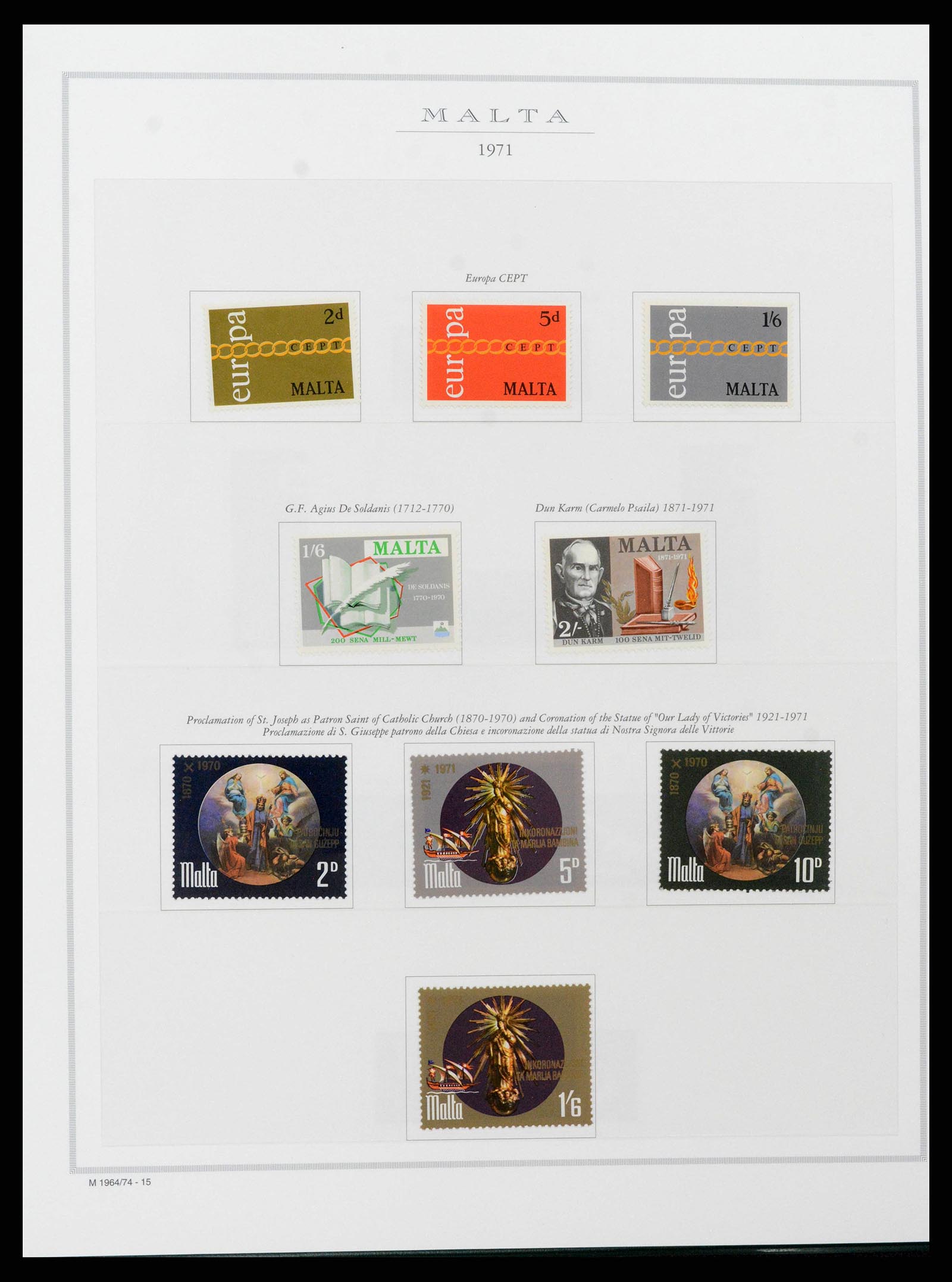 38958 0024 - Stamp collection 38958 Malta 1937-2015.