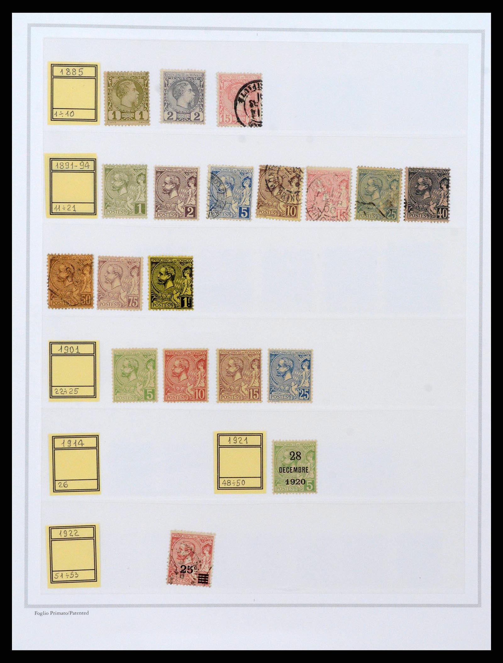 38963 0001 - Postzegelverzameling 38963 Monaco 1885-2005.