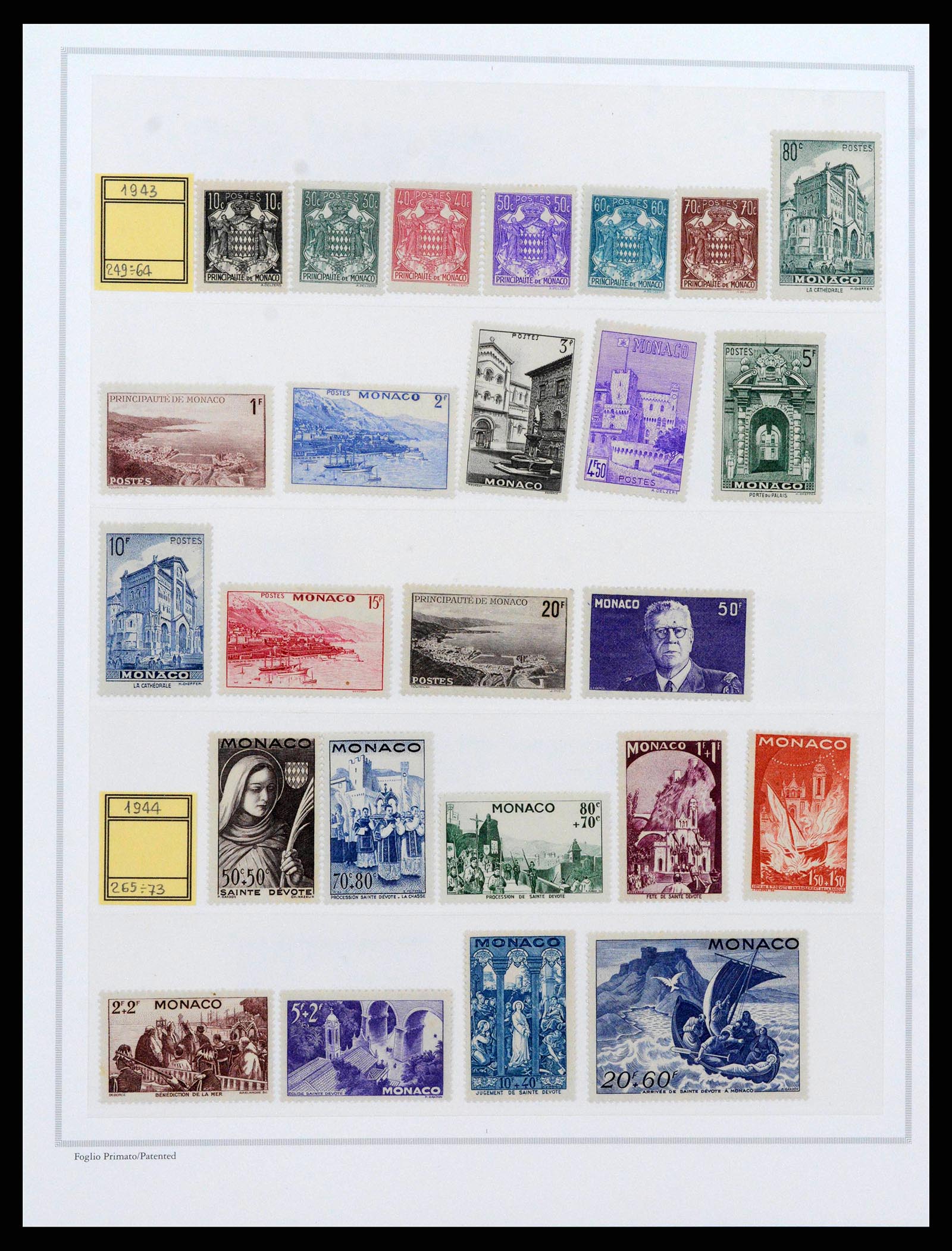 38963 0007 - Postzegelverzameling 38963 Monaco 1885-2005.