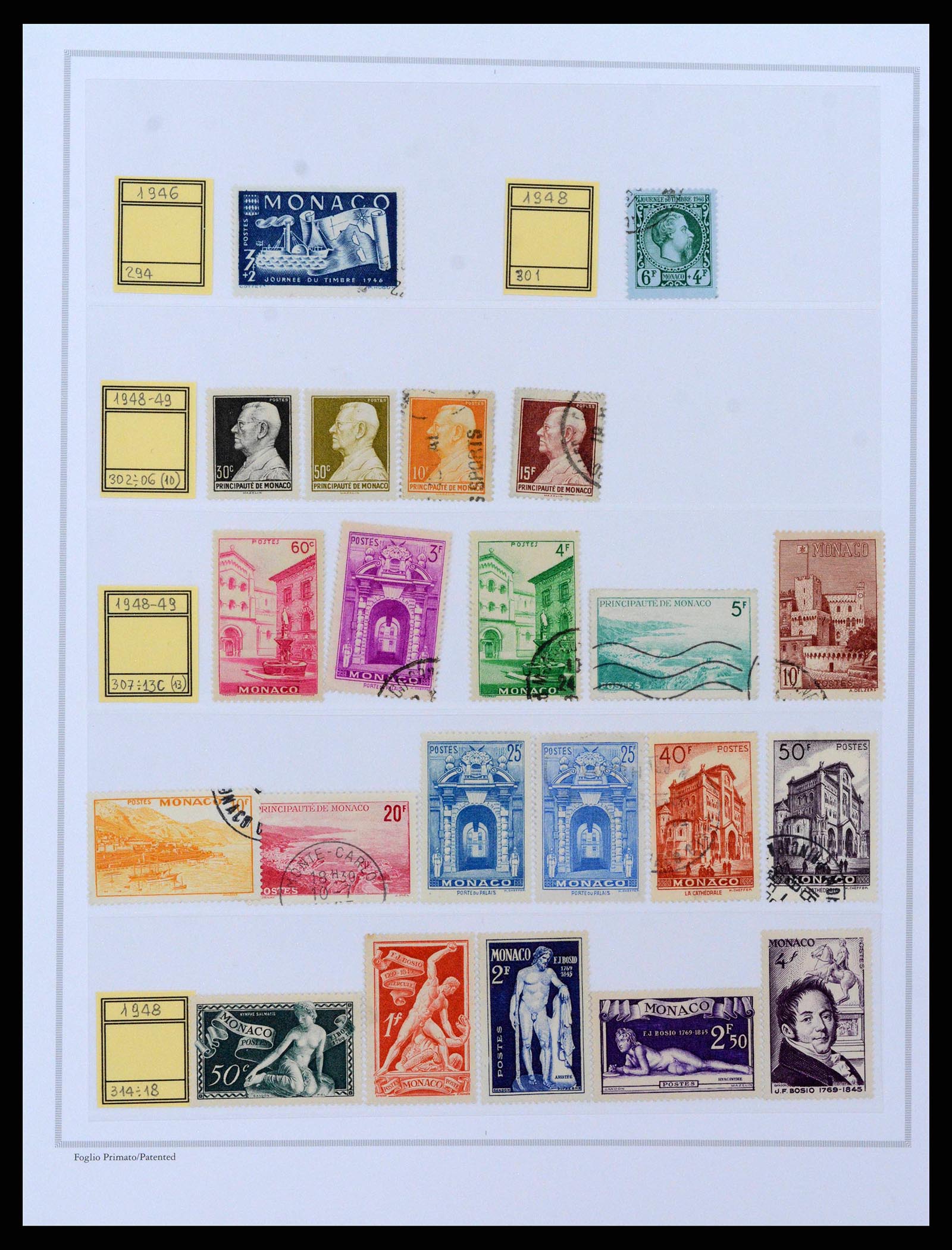 38963 0010 - Postzegelverzameling 38963 Monaco 1885-2005.