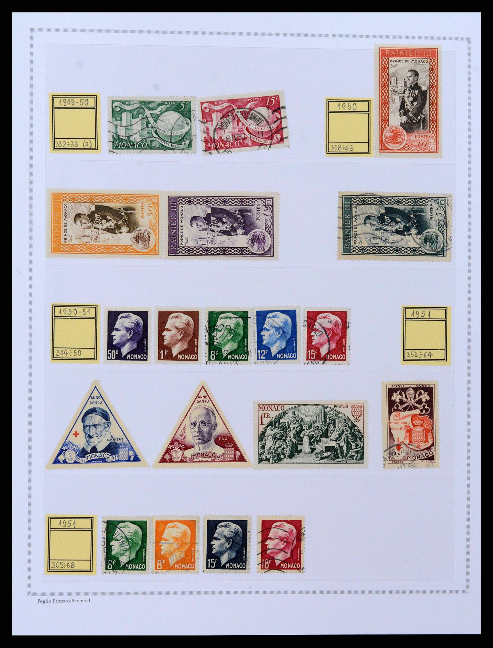 38963 0012 - Postzegelverzameling 38963 Monaco 1885-2005.