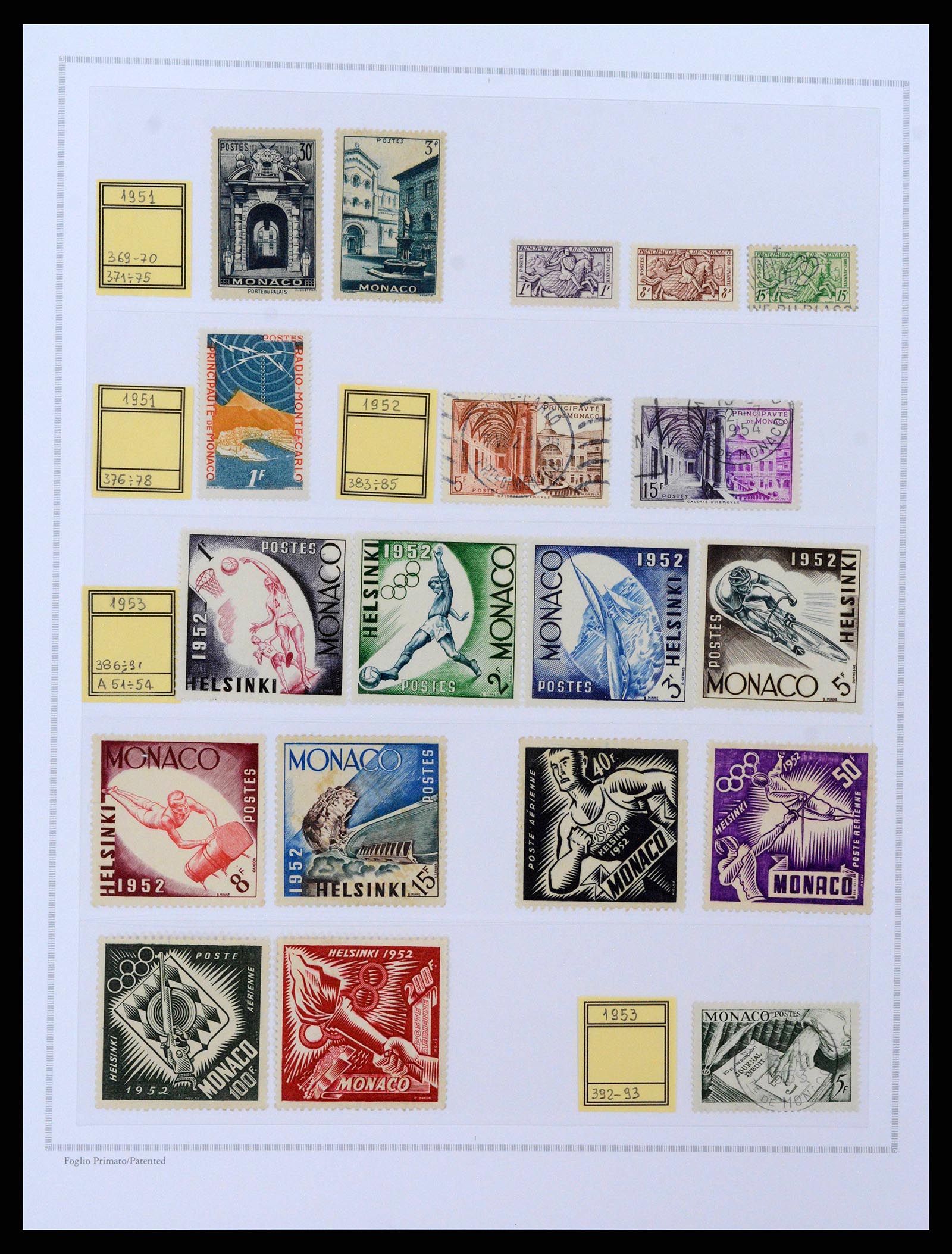 38963 0013 - Postzegelverzameling 38963 Monaco 1885-2005.