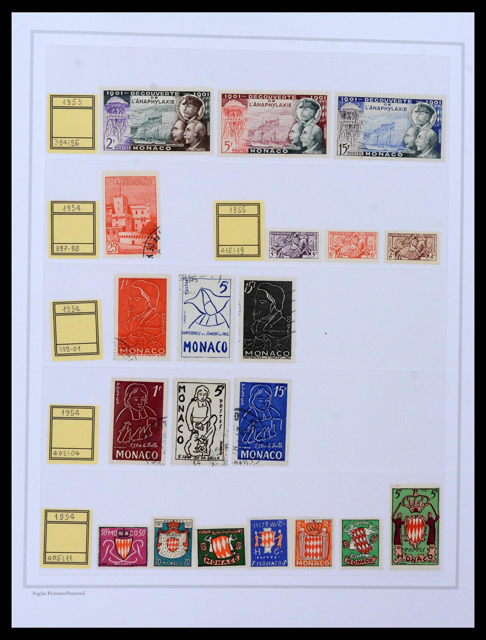 38963 0014 - Postzegelverzameling 38963 Monaco 1885-2005.
