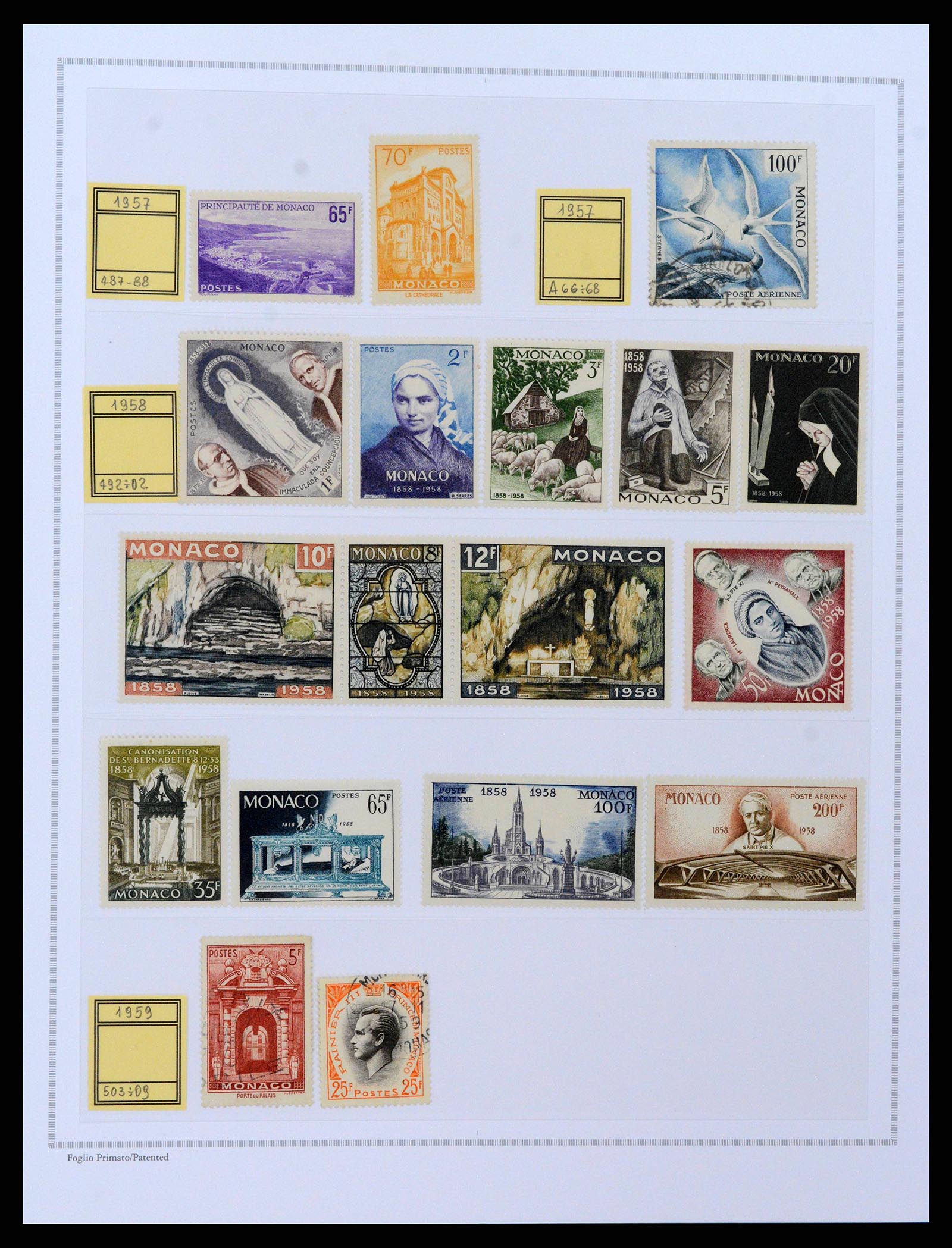38963 0018 - Postzegelverzameling 38963 Monaco 1885-2005.