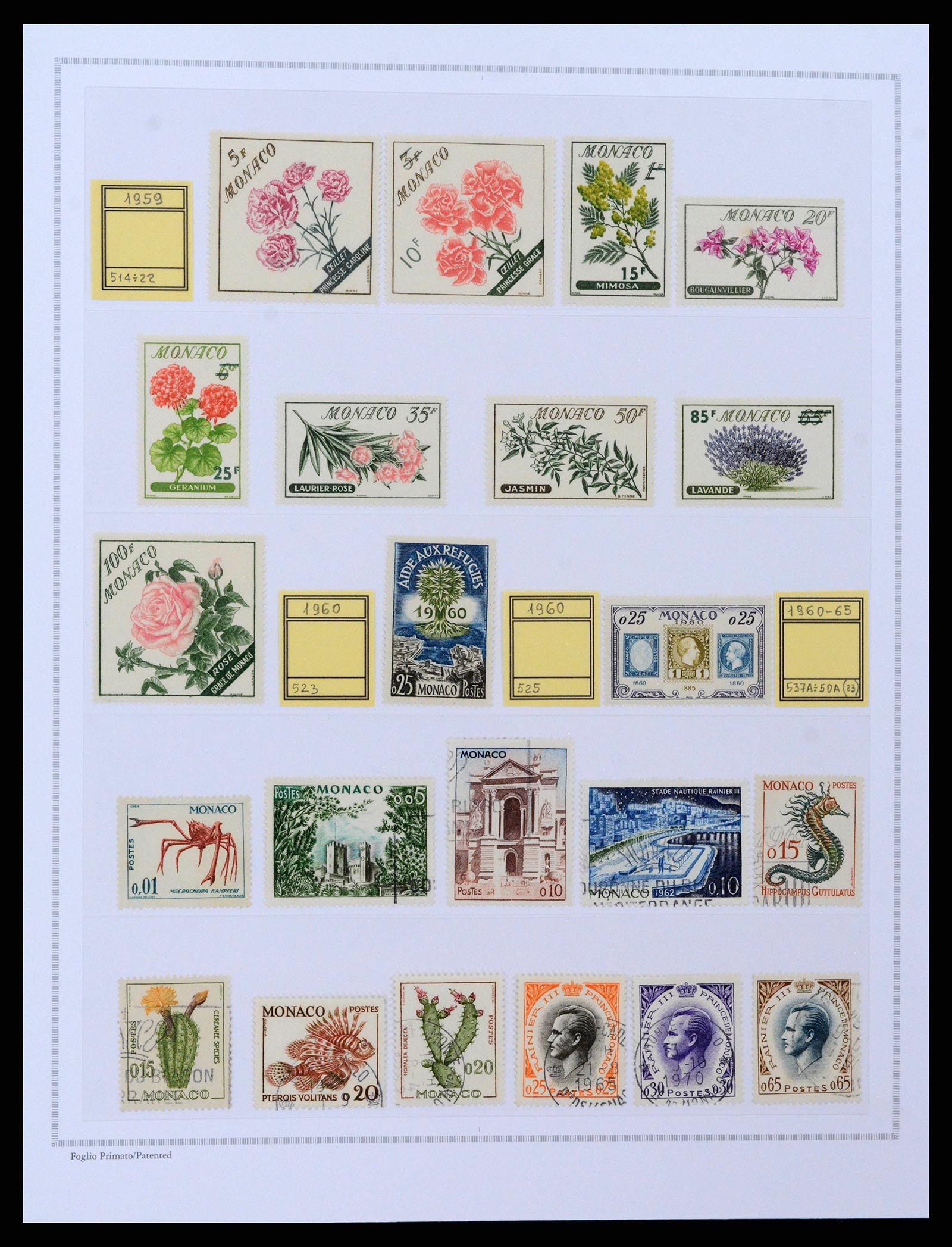 38963 0019 - Postzegelverzameling 38963 Monaco 1885-2005.