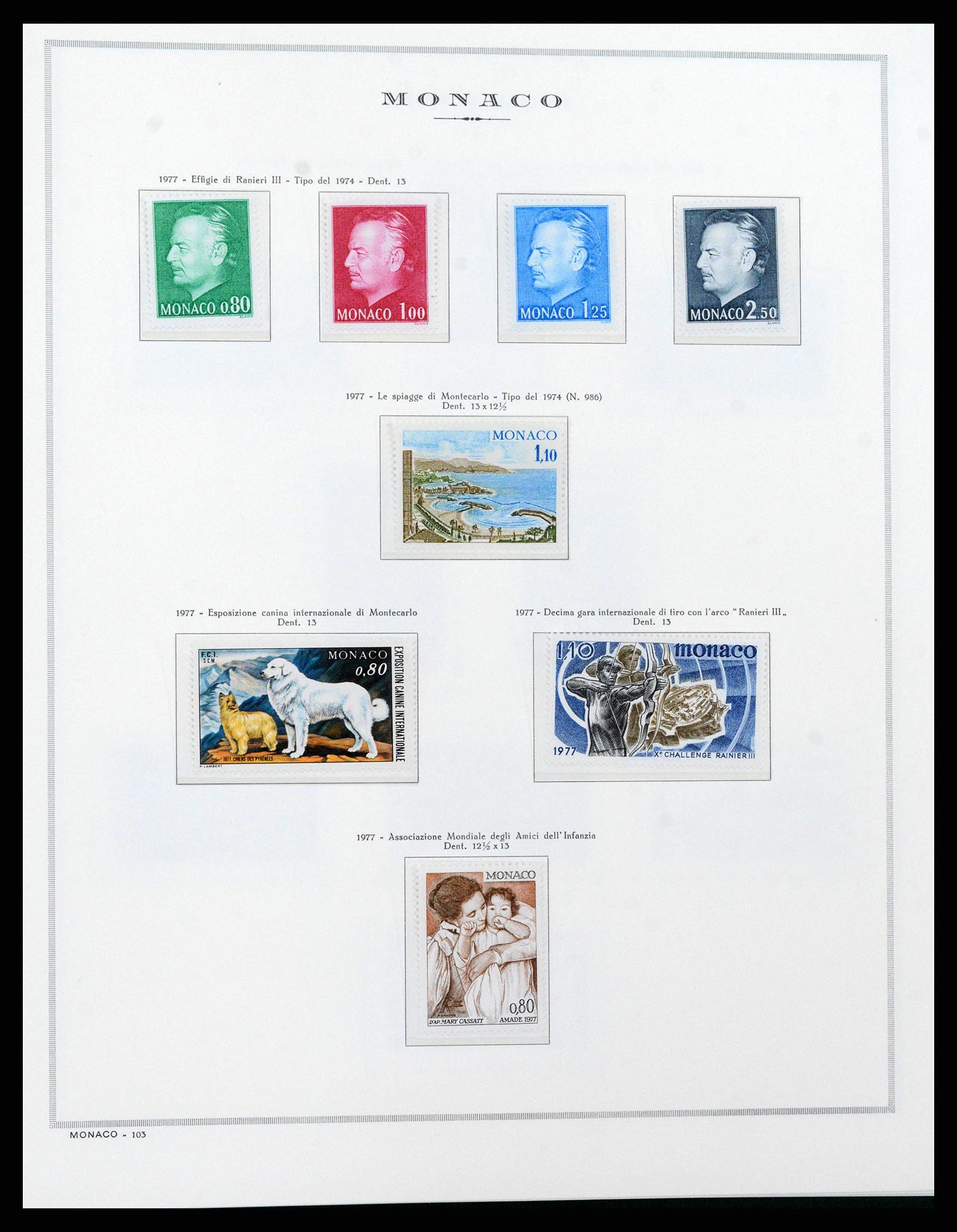 38963 0040 - Stamp collection 38963 Monaco 1885-2005.