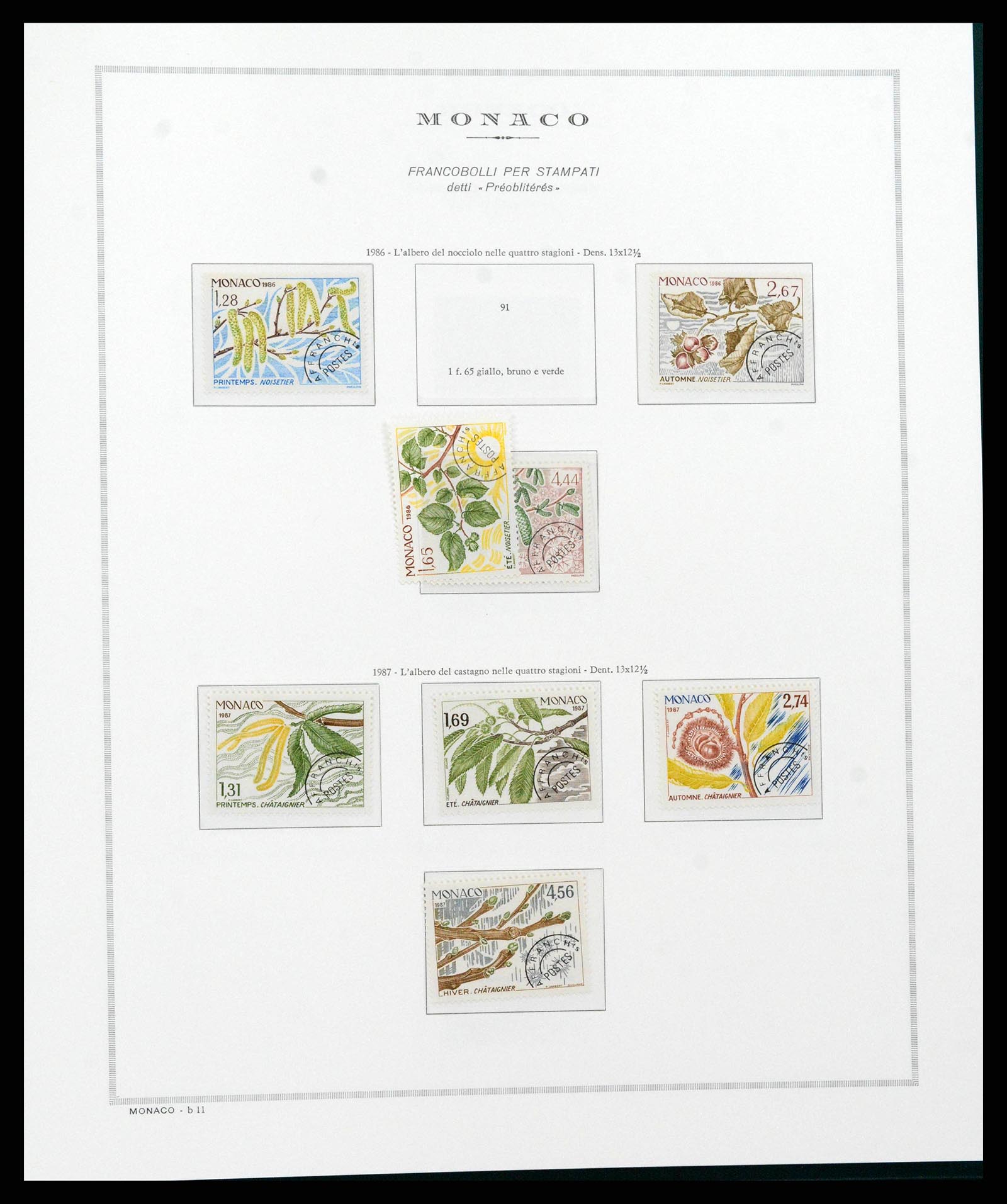38963 0223 - Postzegelverzameling 38963 Monaco 1885-2005.