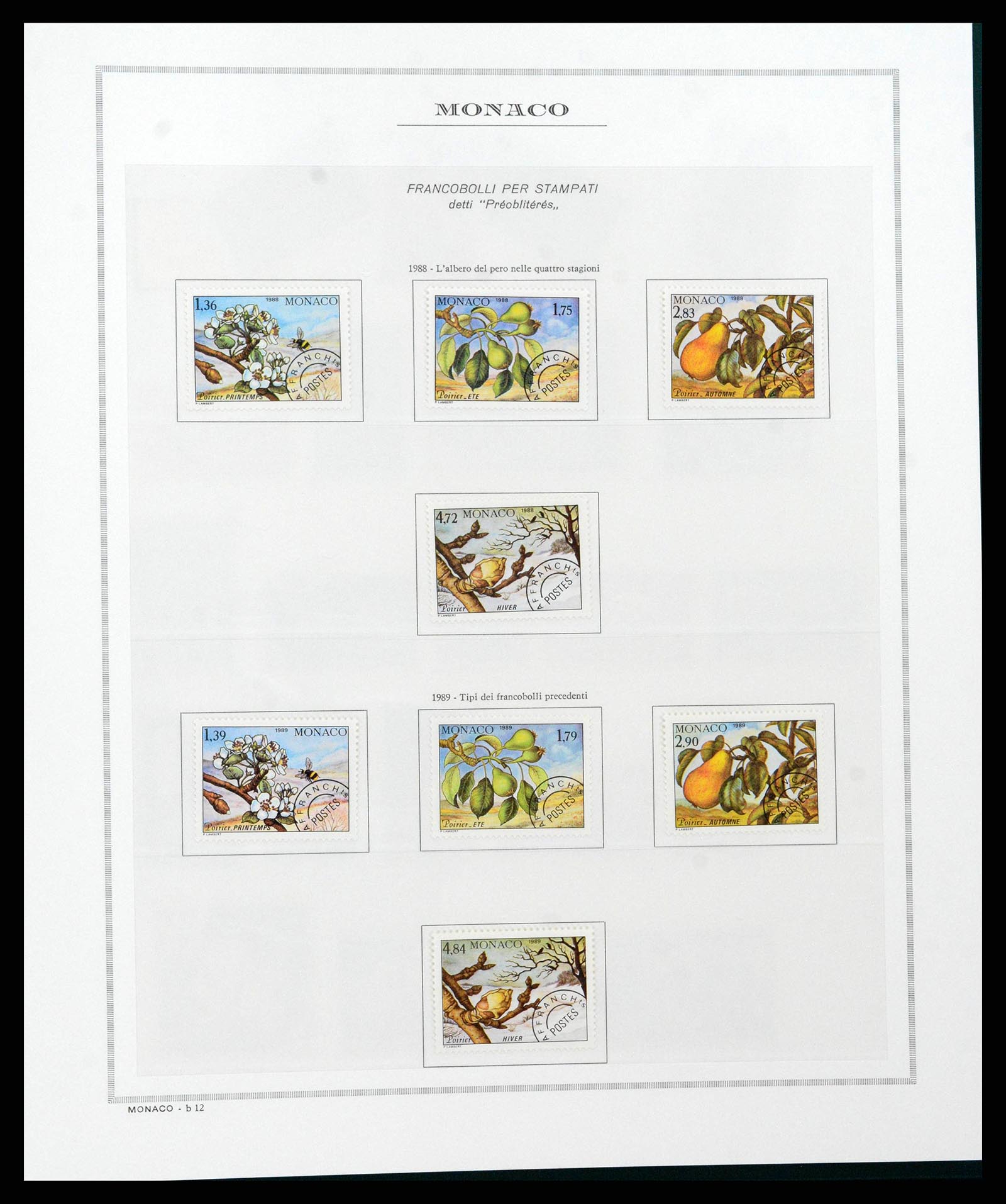 38963 0224 - Postzegelverzameling 38963 Monaco 1885-2005.