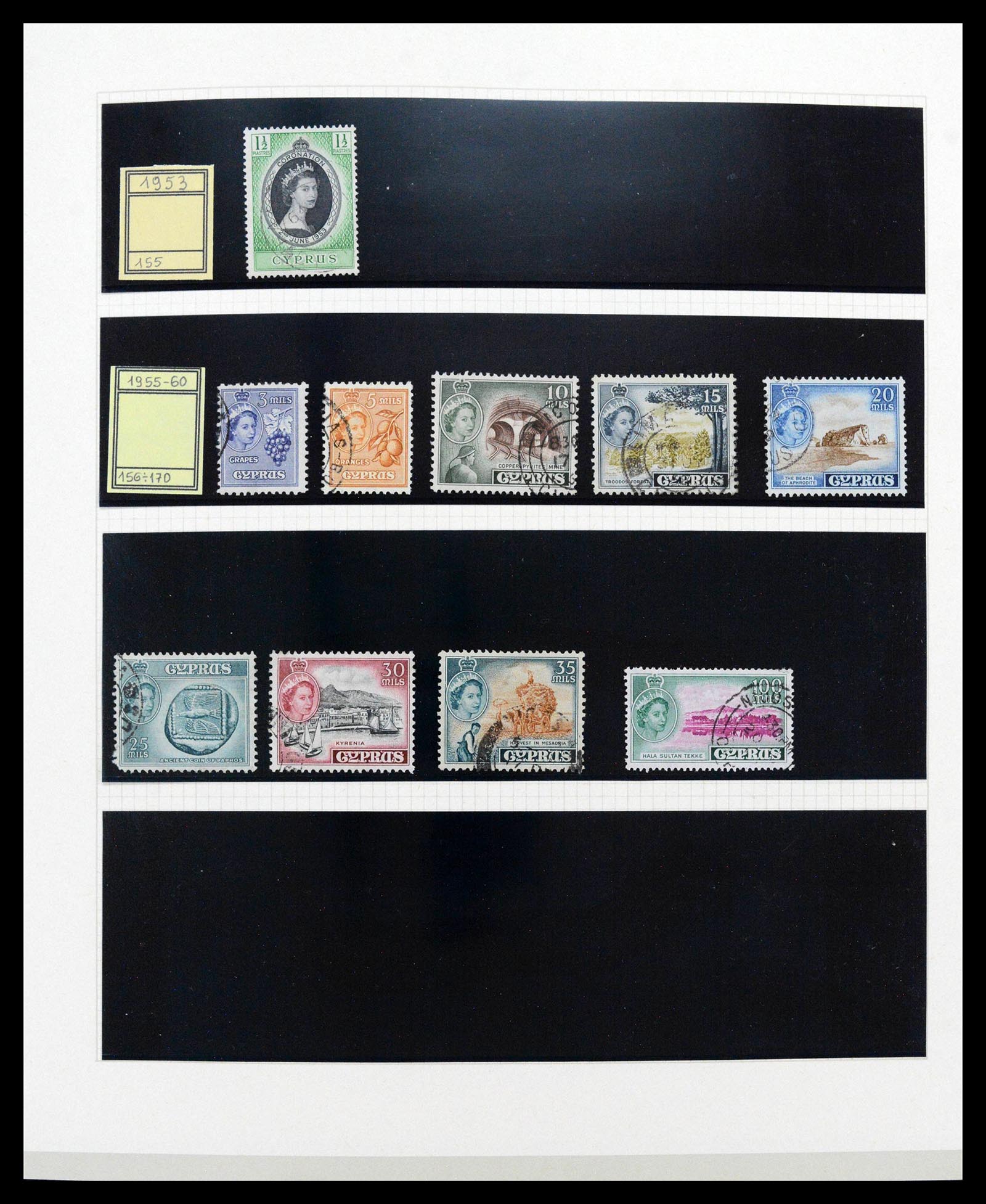 38965 0004 - Postzegelverzameling 38965 Cyprus 1894-1990.