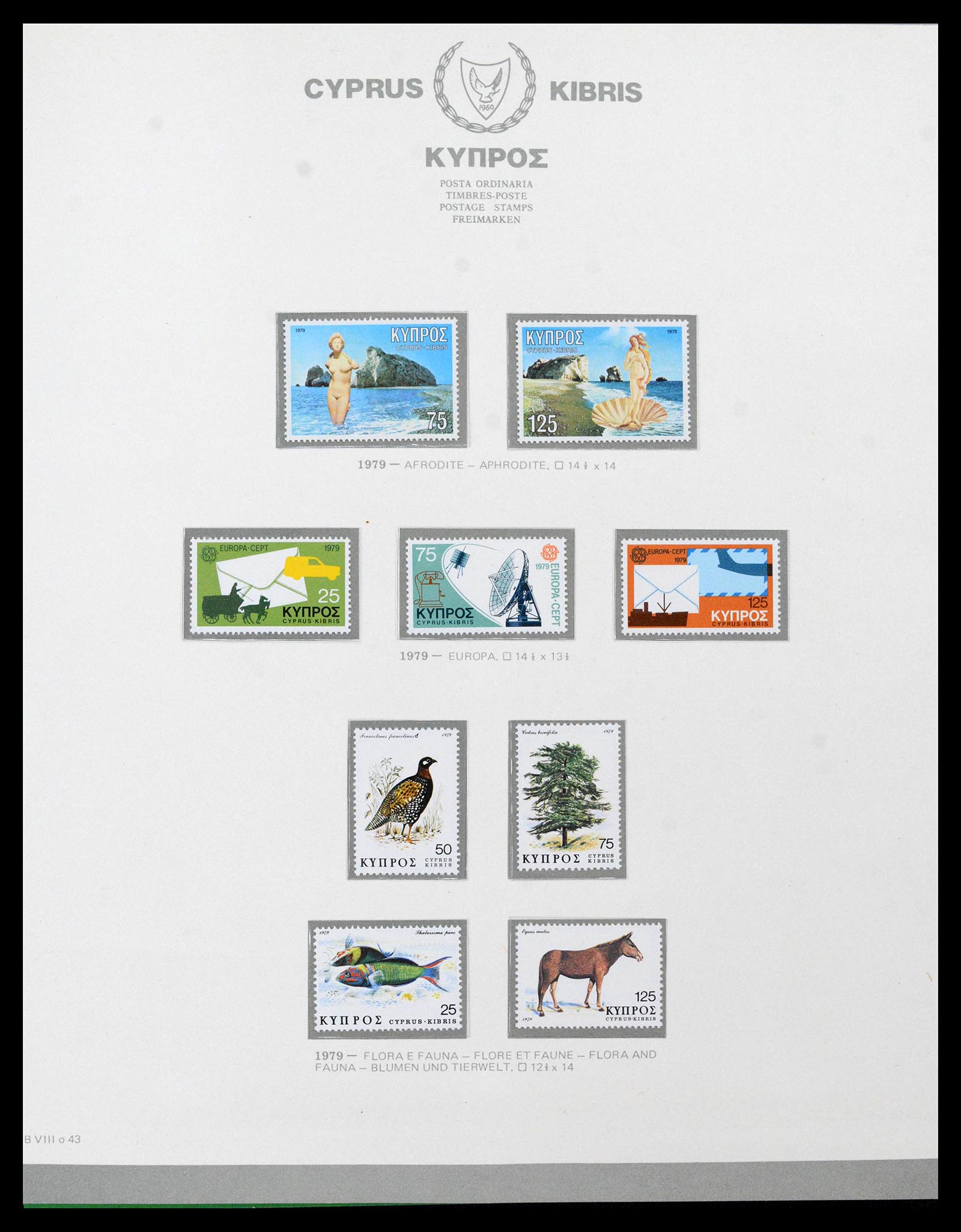 38965 0047 - Postzegelverzameling 38965 Cyprus 1894-1990.